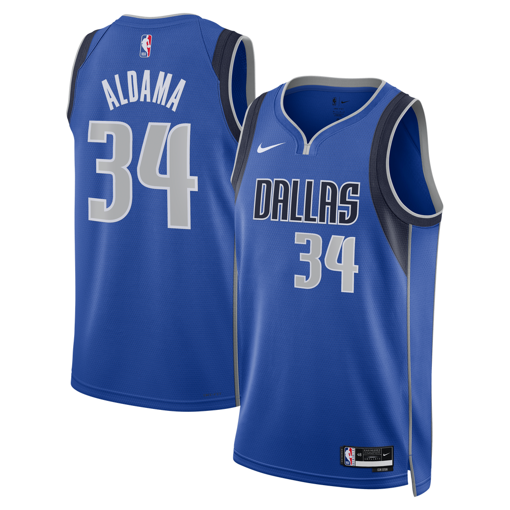 Dallas Mavericks Nike Icon Edition Swingman Jersey - Blue - Santi Aldama - Unisex NBA Team Jersey Basketball Fan Apparel