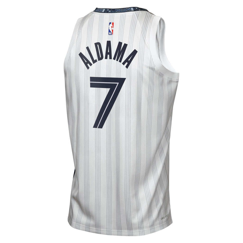 Memphis Grizzlies Nike 2025/26 City Edition Swingman Jersey - Gray - Santi Aldama - Youth NBA Team Jersey Basketball Fan Apparel