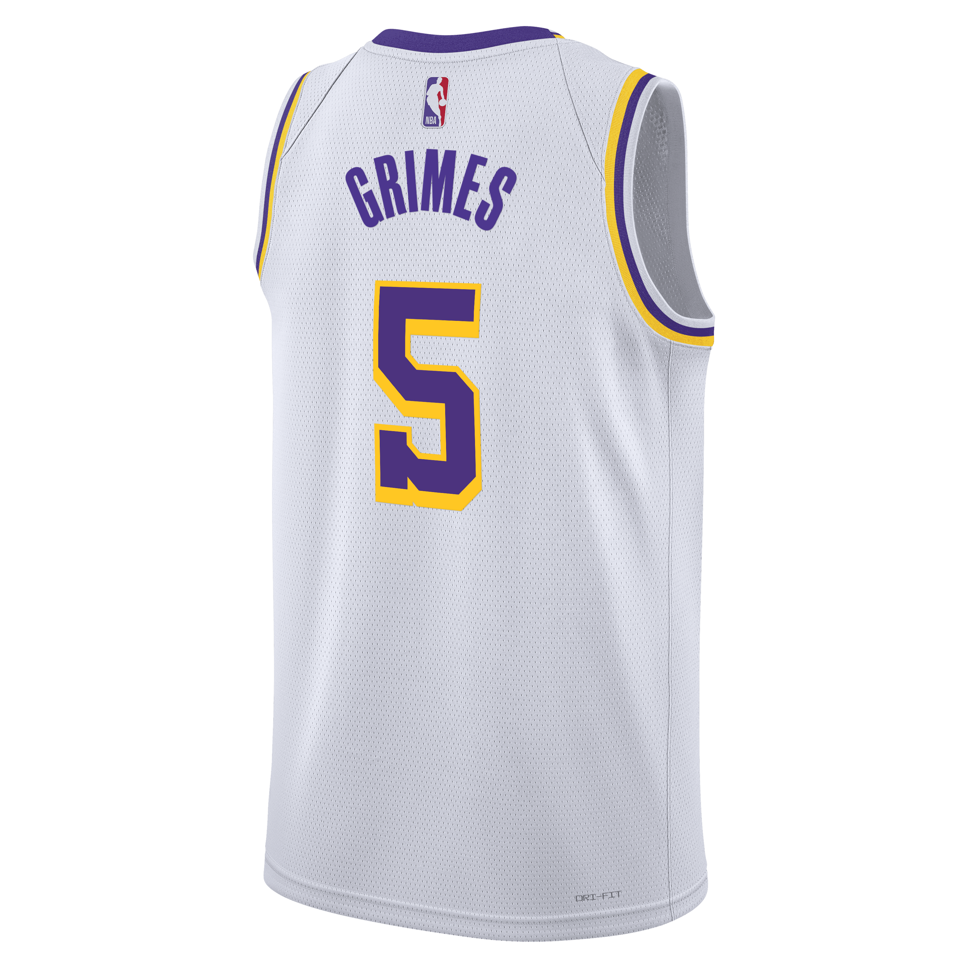 Los Angeles Lakers Nike Association Edition Swingman Jersey - White - Quentin Grimes - Unisex NBA Team Jersey Basketball Fan Apparel