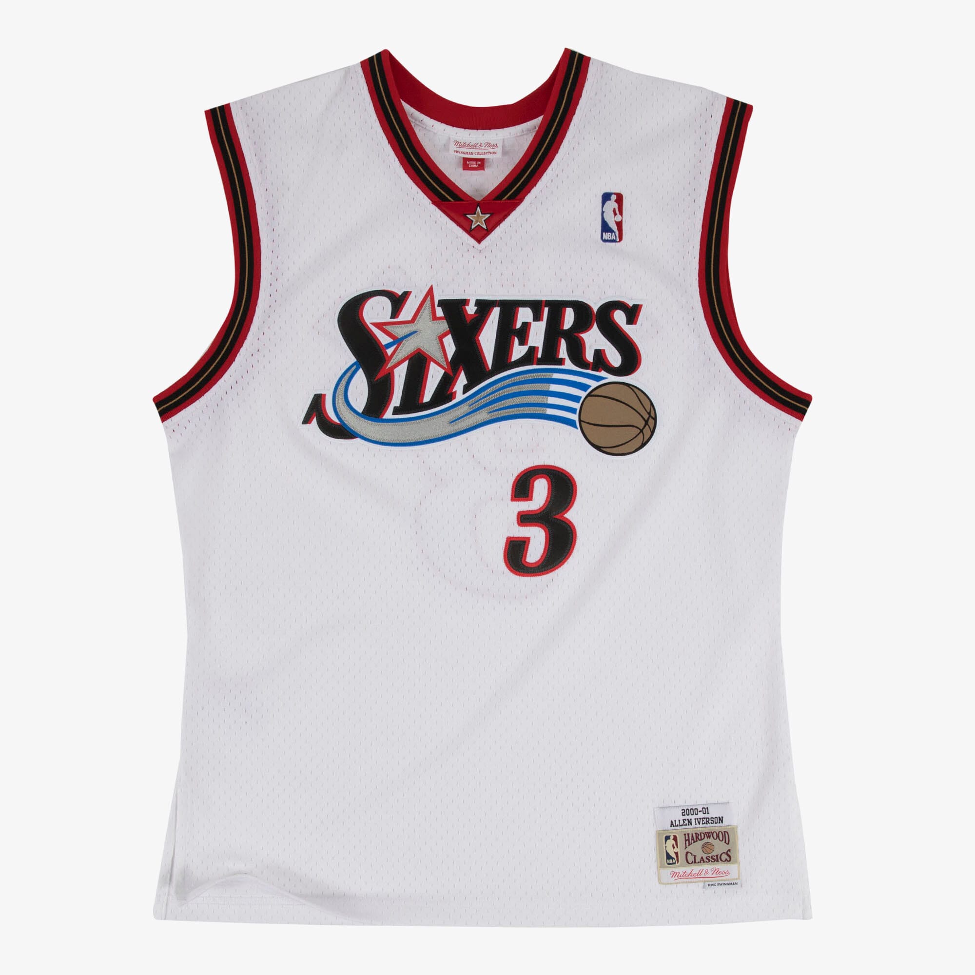 Philadelphia 76ers Mitchell & Ness Swingman Jersey Home Allen Iverson 2000-01 NBA Team Jersey Basketball Fan Apparel