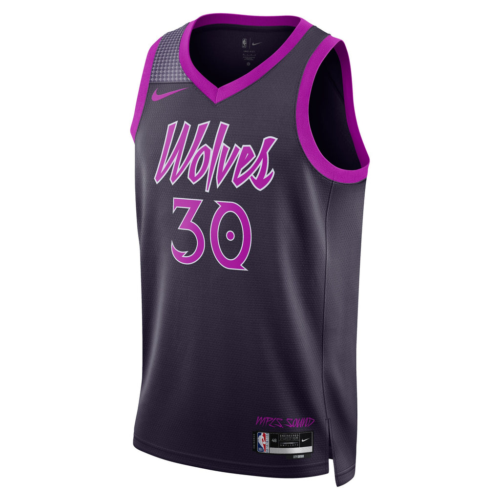 Minnesota Timberwolves Nike 2025/26 City Edition Swingman Jersey - Black - Julius Randle - Unisex NBA Team Jersey Basketball Fan Apparel