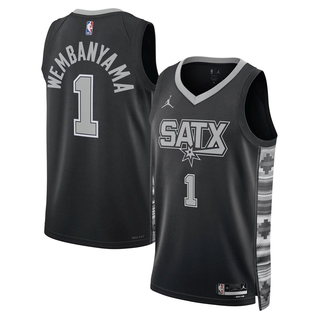 San Antonio Spurs Jordan Brand Statement Edition Swingman Jersey - Victor Wembanyama - Unisex NBA Team Jersey Basketball Fan Apparel