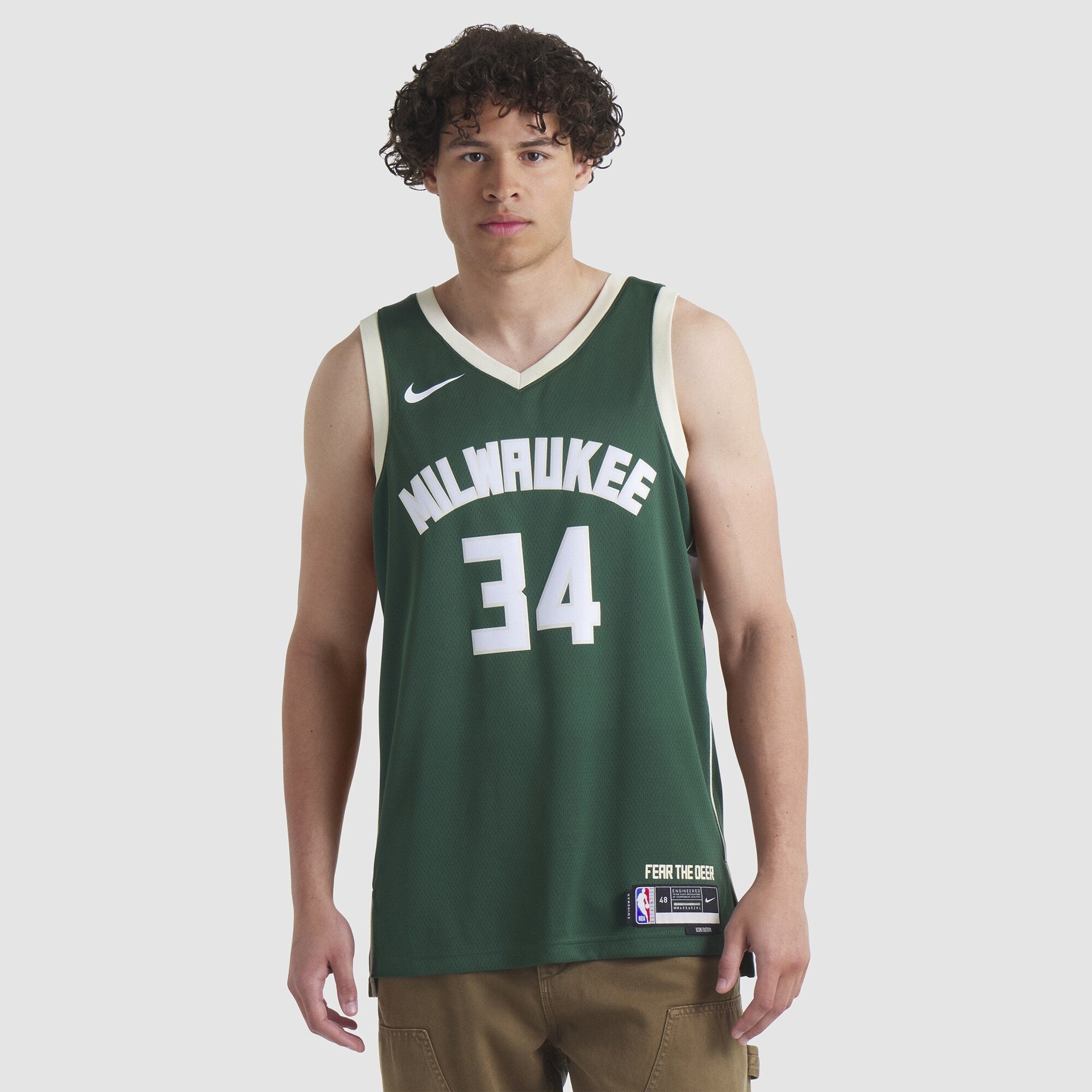 Milwaukee Bucks NBA Icon Swingman Jersey - Giannis Antetokounmpo NBA Team Jersey Basketball Fan Apparel