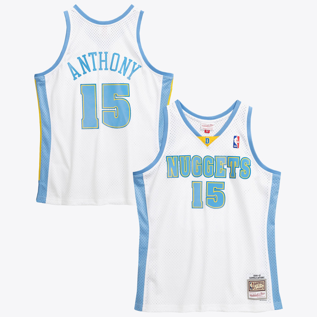 Denver Nuggets Mitchell & Ness Carmelo Anthony 2006 Swingman Authentic Jersey - White NBA Team Jersey Basketball Fan Apparel