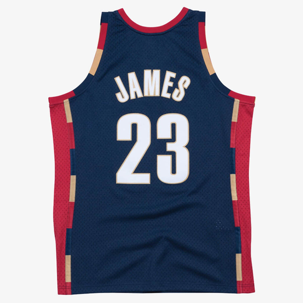 Cleveland Cavaliers Mitchell & Ness LeBron James 2008-09 Hardwood Classics Swingman Jersey - Navy - Men's NBA Team Jersey Basketball Fan Apparel