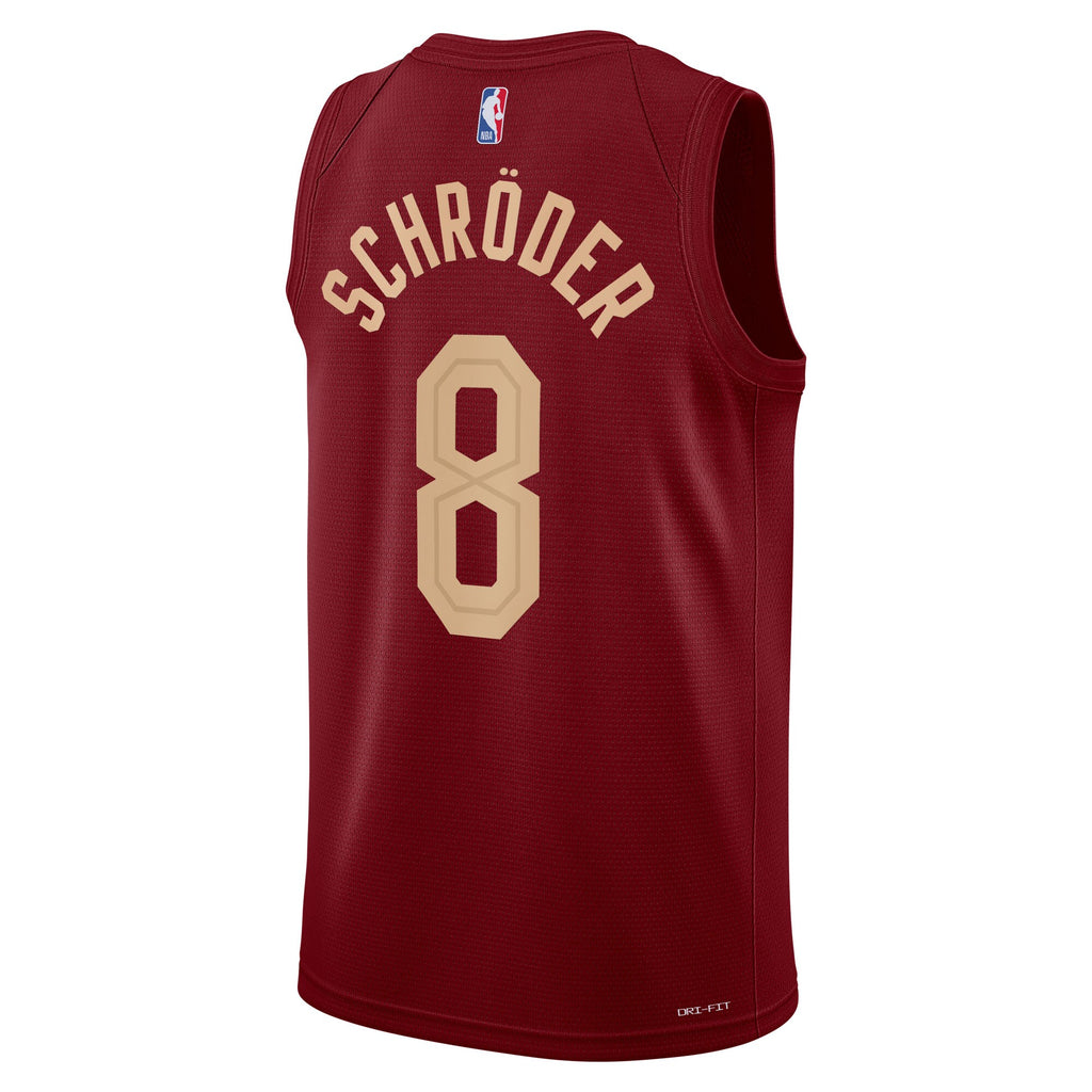 Cleveland Cavaliers Nike Icon Edition Swingman Jersey - Wine - Dennis Schröder - Unisex NBA Team Jersey Basketball Fan Apparel