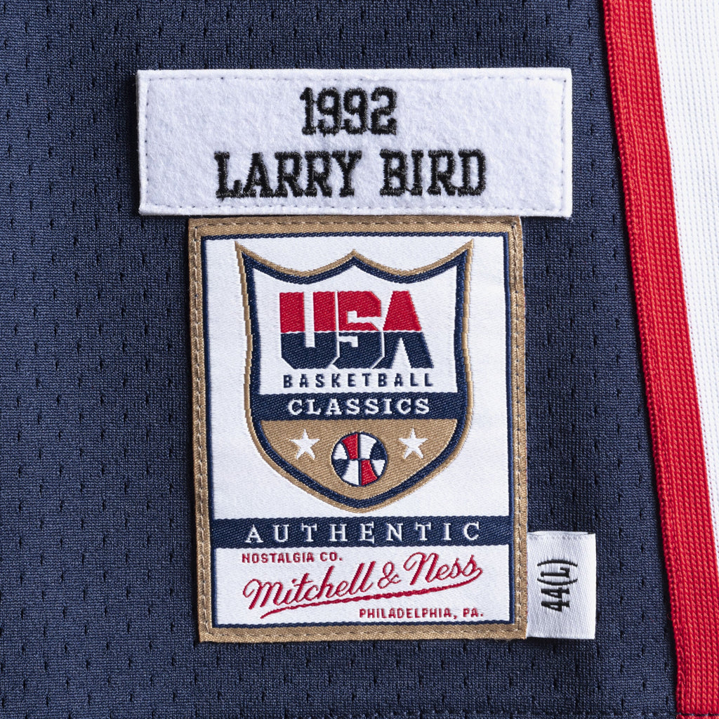 USA Basketball Mitchell & Ness Authentic Jersey Larry Bird 1992 Navy NBA Team Jersey Basketball Fan Apparel