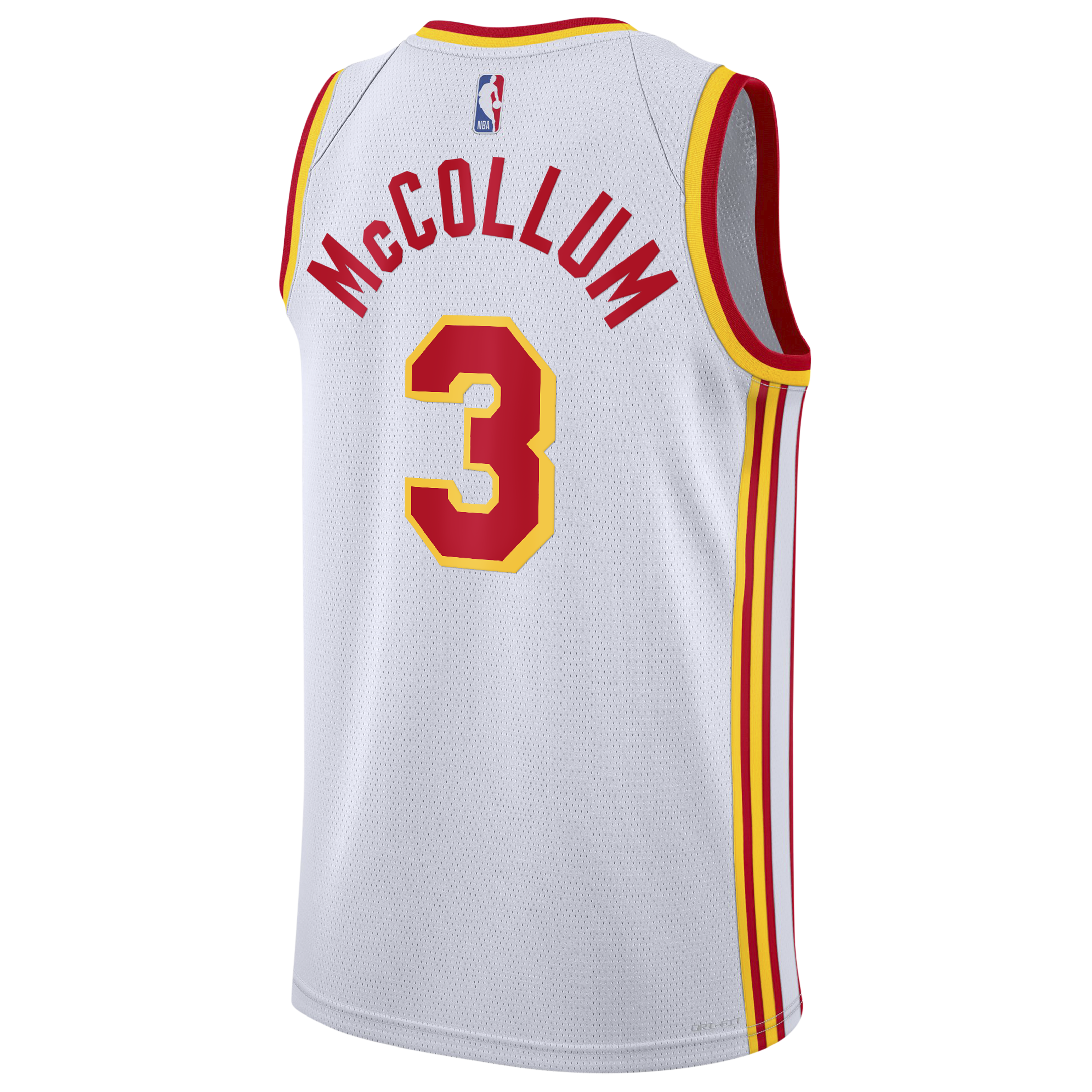 Atlanta Hawks Nike Association Edition Swingman Jersey - White - CJ McCollum - Youth NBA Team Jersey Basketball Fan Apparel