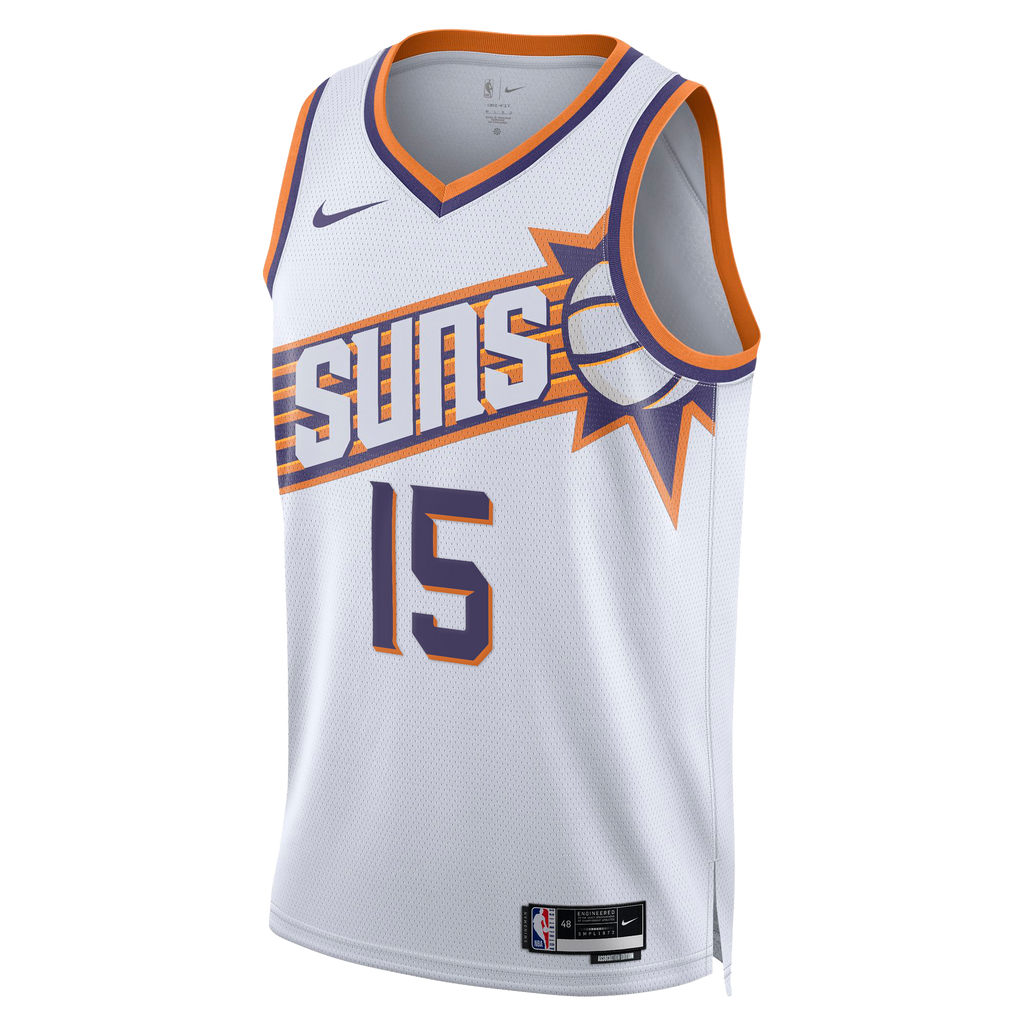 Phoenix Suns Nike Association Edition Swingman Jersey - White - Devin Booker - Unisex NBA Team Jersey Basketball Fan Apparel