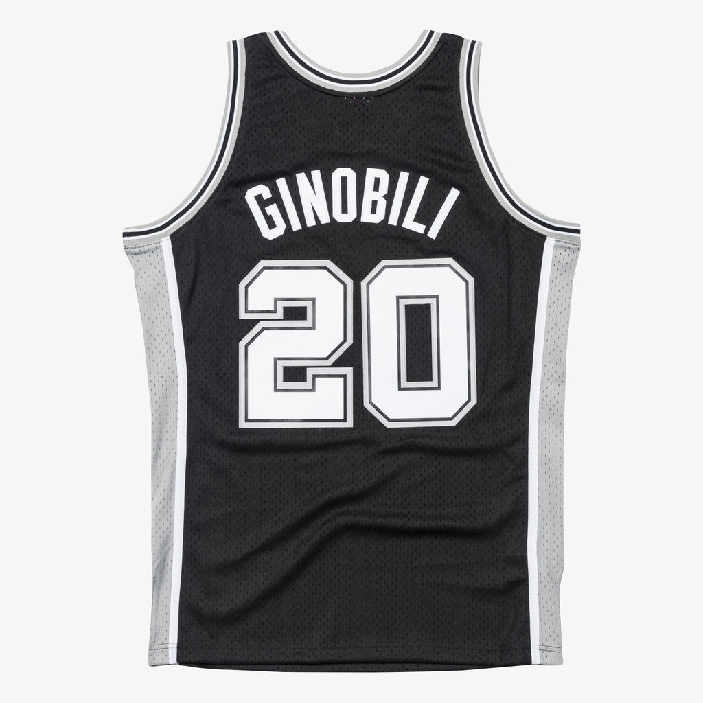 San Antonio Spurs Mitchell & Ness Swingman Jersey Manu Ginobili 2002-03 NBA Team Jersey Basketball Fan Apparel