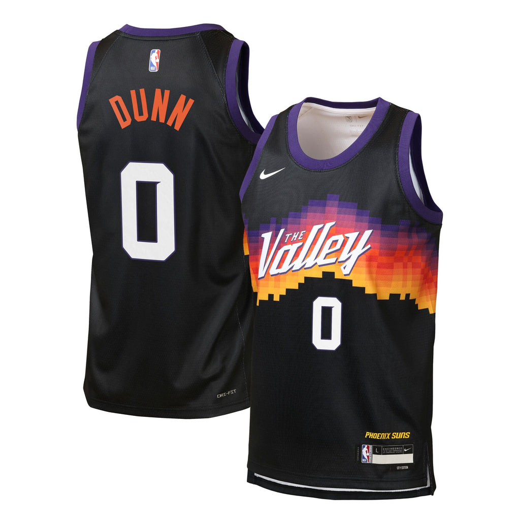 Phoenix Suns Nike 2025/26 City Edition Swingman Jersey - Black - Ryan Dunn - Youth NBA Team Jersey Basketball Fan Apparel
