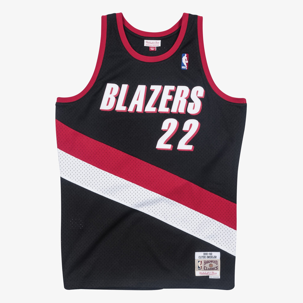Portland Trail Blazers Mitchell & Ness Swingman Jersey Clyde Drexler 1991-92 NBA Team Jersey Basketball Fan Apparel