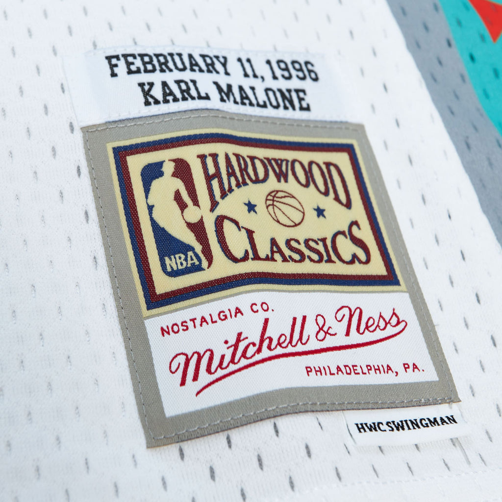 NBA Mitchell & Ness Karl Malone 1996 All-Star Swingman Authentic Jersey - White NBA Team Jersey Basketball Fan Apparel