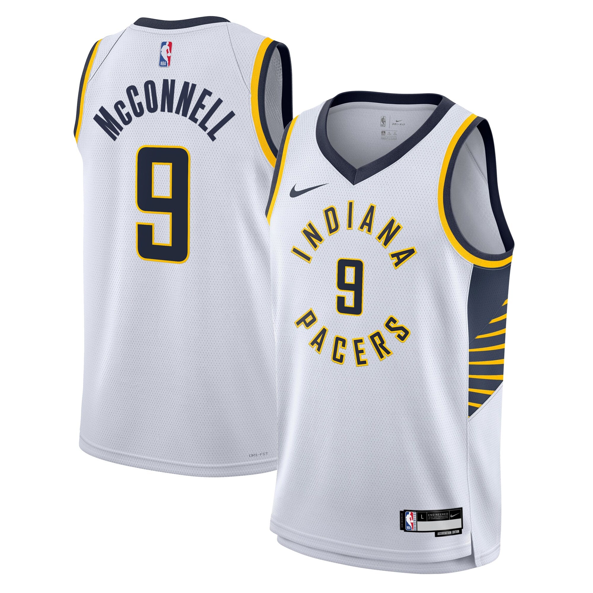 Indiana Pacers Nike Association Edition Swingman Jersey - White - T.J. McConnell - Youth NBA Team Jersey Basketball Fan Apparel