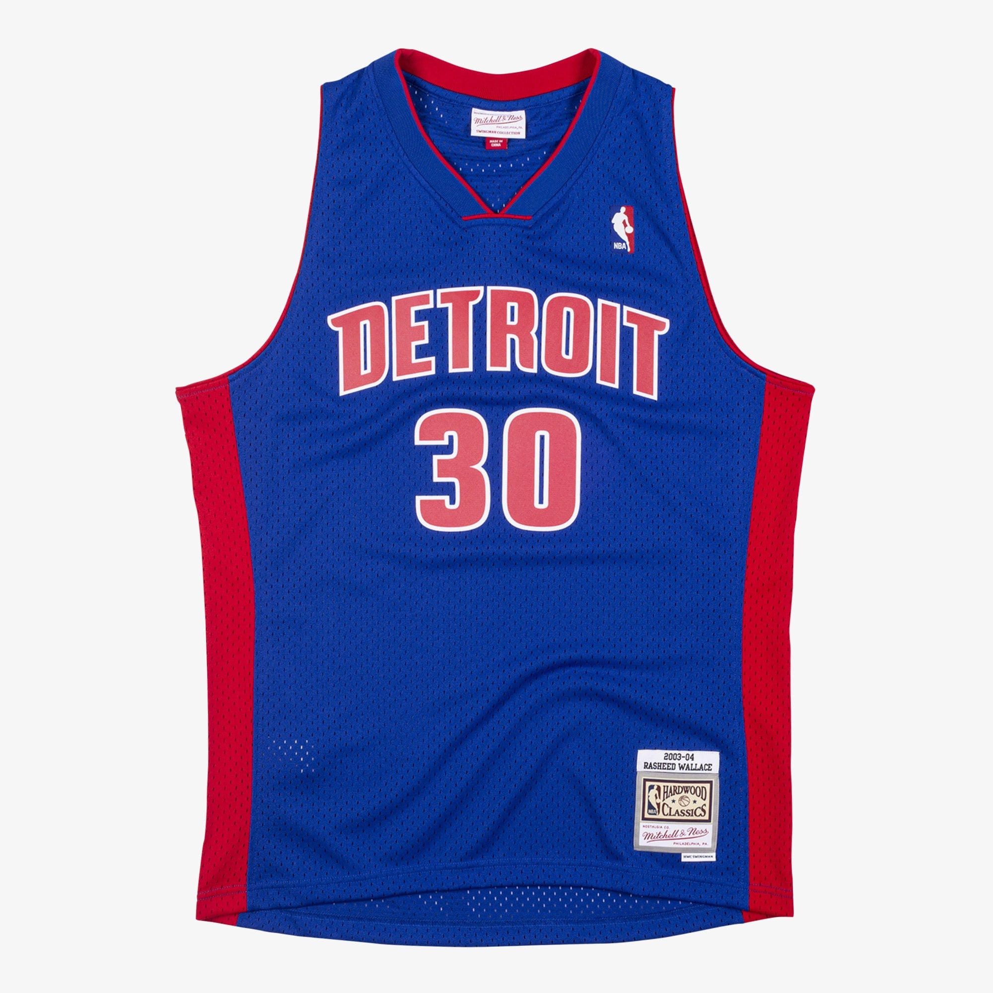 Detroit Pistons Mitchell & Ness Rasheed Wallace 2003 Swingman Authentic Jersey - Royal Blue NBA Team Jersey Basketball Fan Apparel