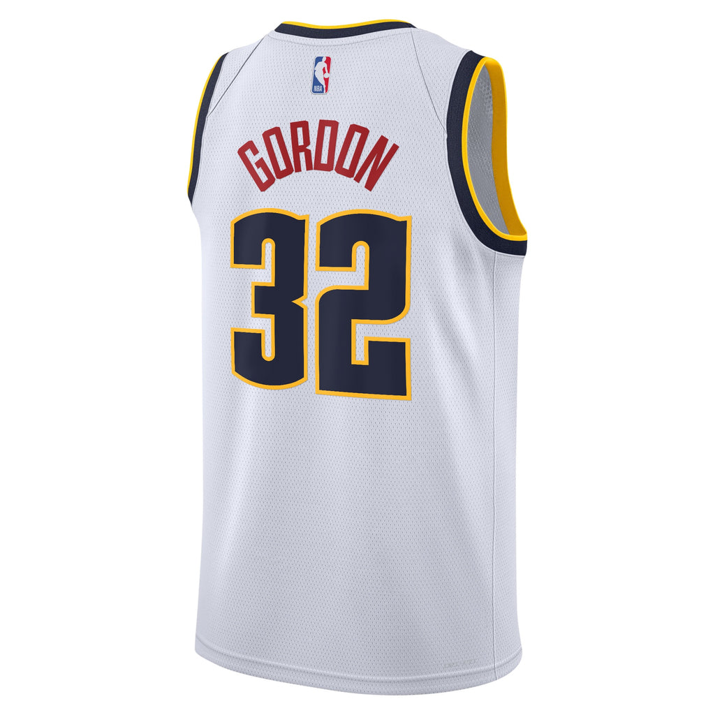 Denver Nuggets Nike Association Swingman Jersey - White - Aaron Gordon - Youth NBA Team Jersey Basketball Fan Apparel