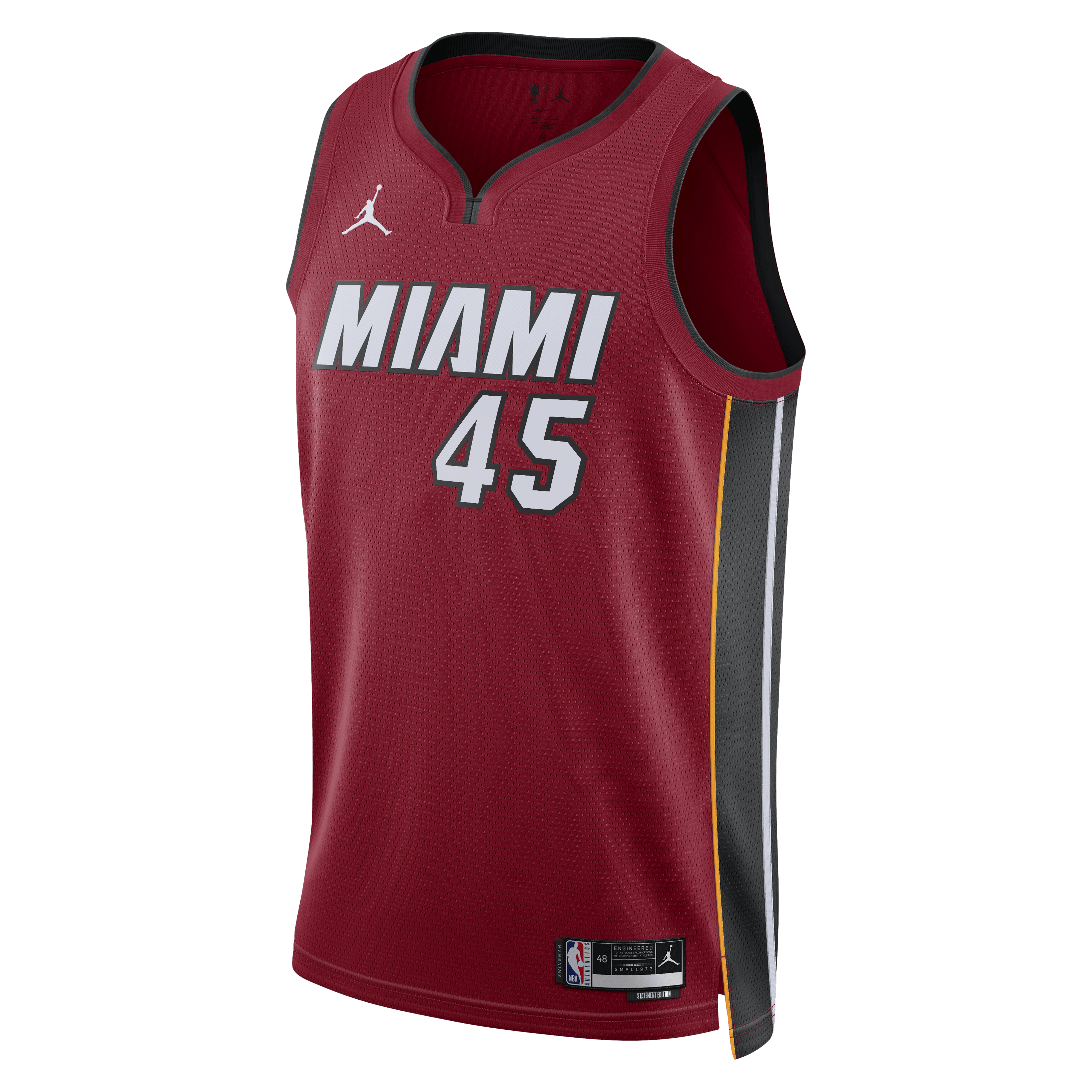 Miami Heat Jordan Brand Statement Edition Swingman Jersey - Red - Davion Mitchell - Unisex NBA Team Jersey Basketball Fan Apparel