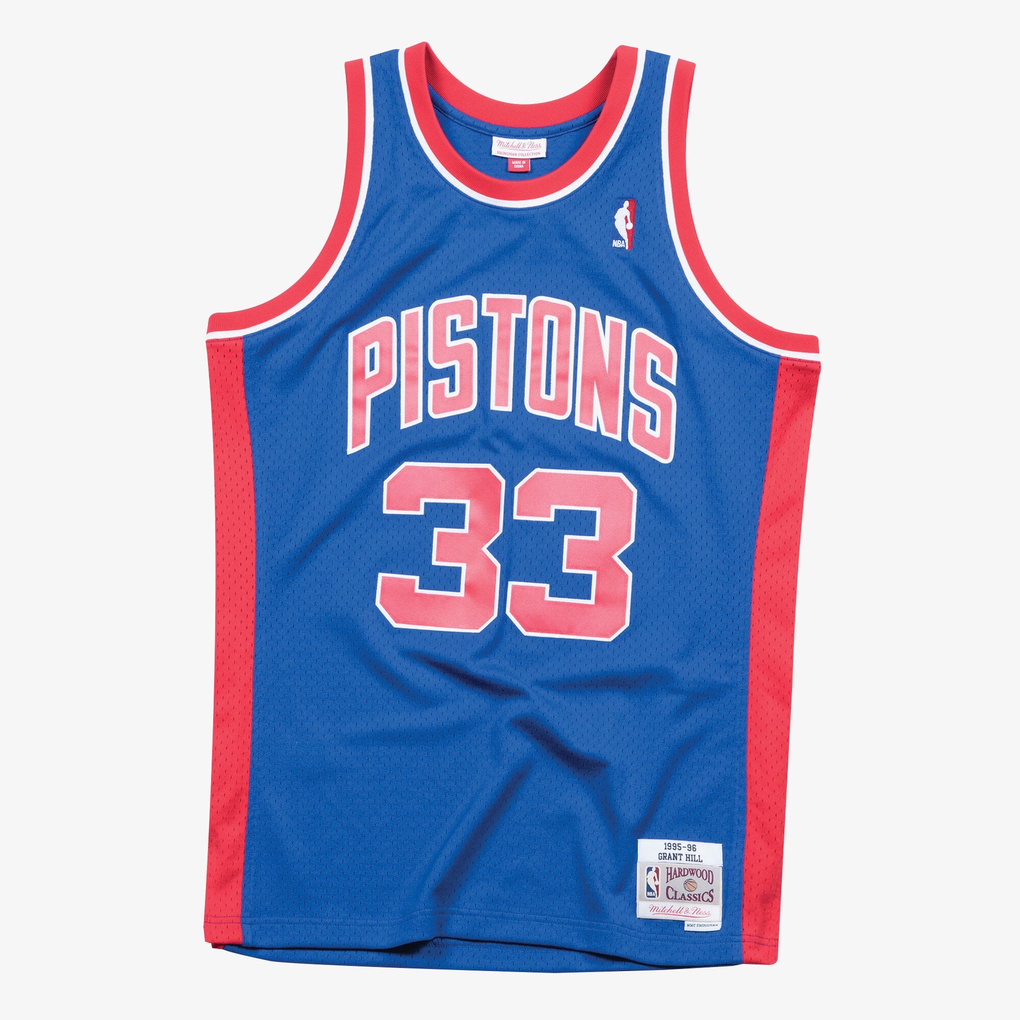 Detroit Pistons Mitchell & Ness Swingman Jersey Road Grant Hill 1995-96 NBA Team Jersey Basketball Fan Apparel