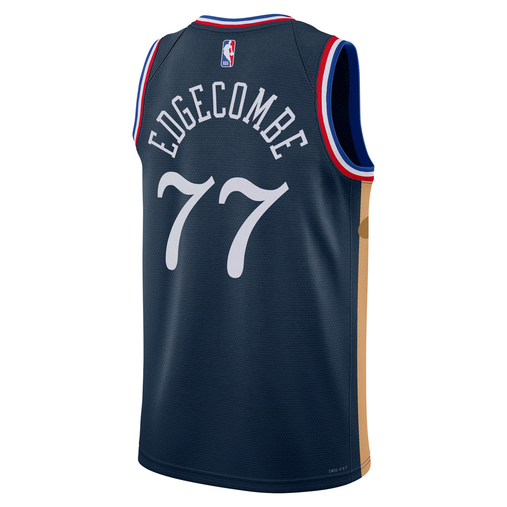 Philadelphia 76ers Nike 2025/26 City Edition Swingman Jersey - Navy - VJ Edgecombe - Unisex NBA Team Jersey Basketball Fan Apparel
