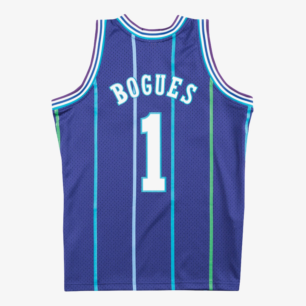 Charlotte Hornets Mitchell & Ness Muggsy Bogues 1994 Swingman Alternate Authentic Jersey - Purple NBA Team Jersey Basketball Fan Apparel