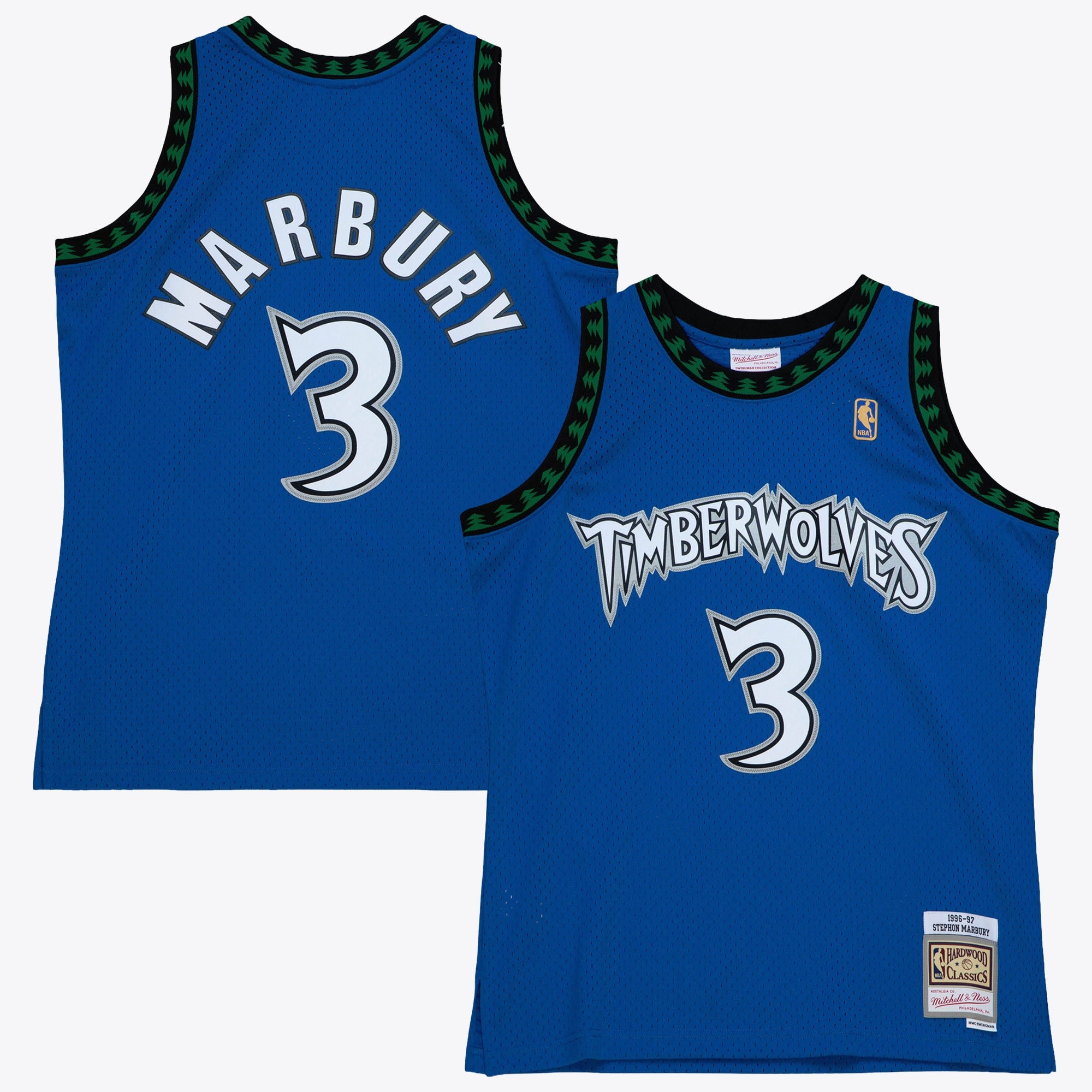 Minnesota Timberwolves Stephon Marbury Mitchell & Ness Alternate Swingman Jersey - Men's NBA Team Jersey Basketball Fan Apparel