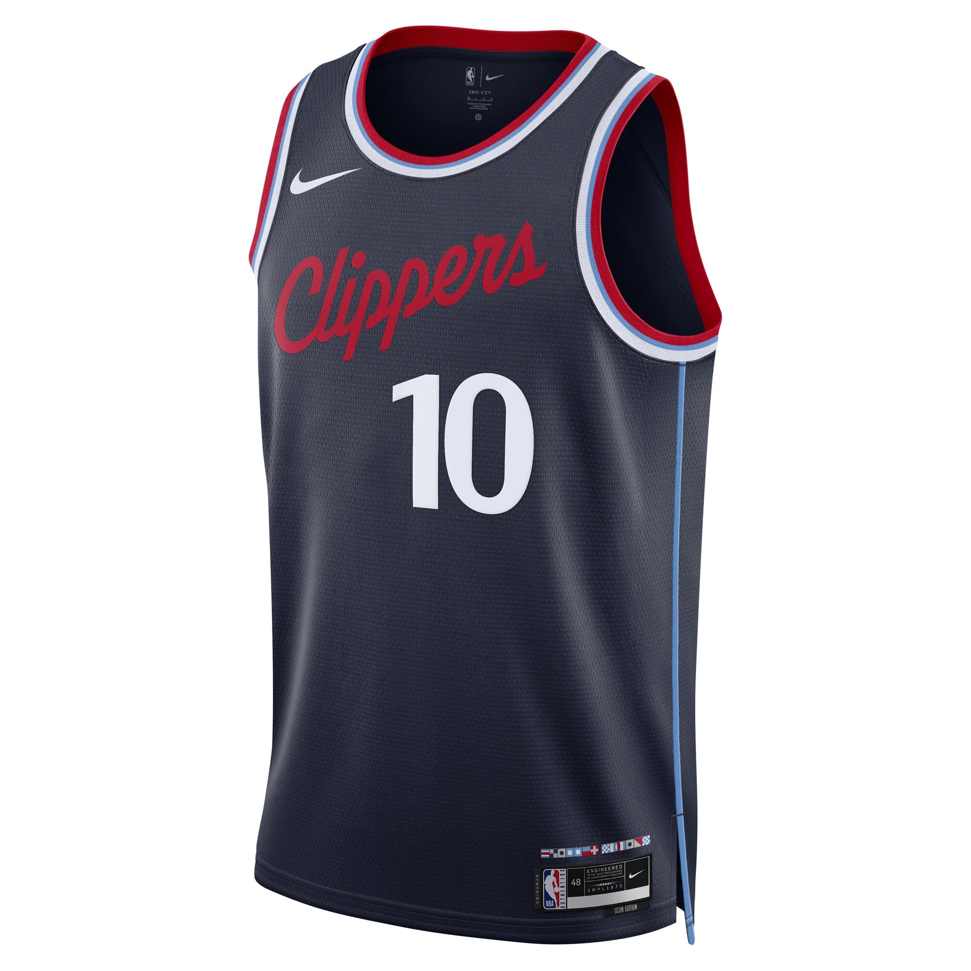 Los Angeles Clippers Nike Icon Edition Swingman Jersey - Navy - Darius Garland - Unisex NBA Team Jersey Basketball Fan Apparel
