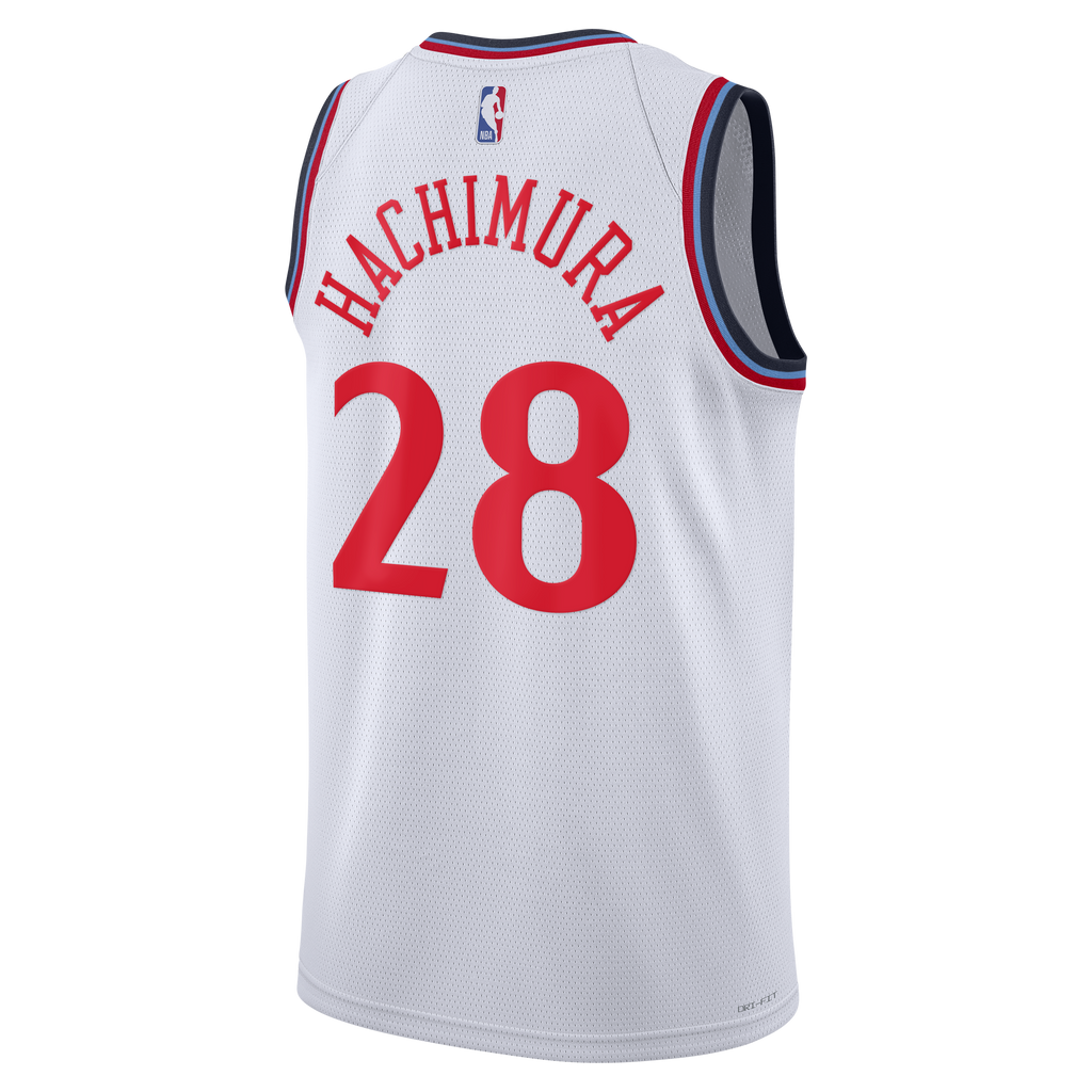 Los Angeles Clippers Nike Replica Association Edition Swingman Jersey - White - Rui Hachimura - Unisex NBA Team Jersey Basketball Fan Apparel