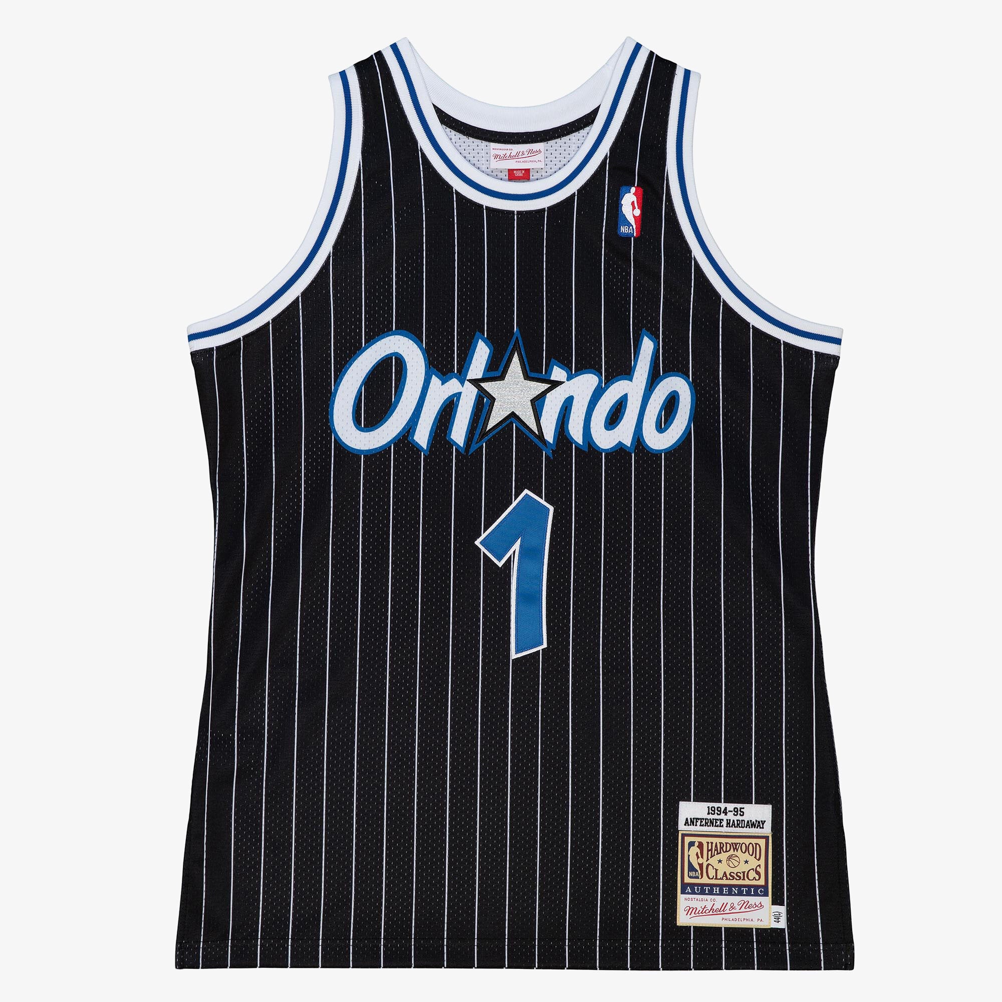 Orlando Magic Mitchell & Ness Authentic Jersey Anfernee Hardaway 1994-95 NBA Team Jersey Basketball Fan Apparel