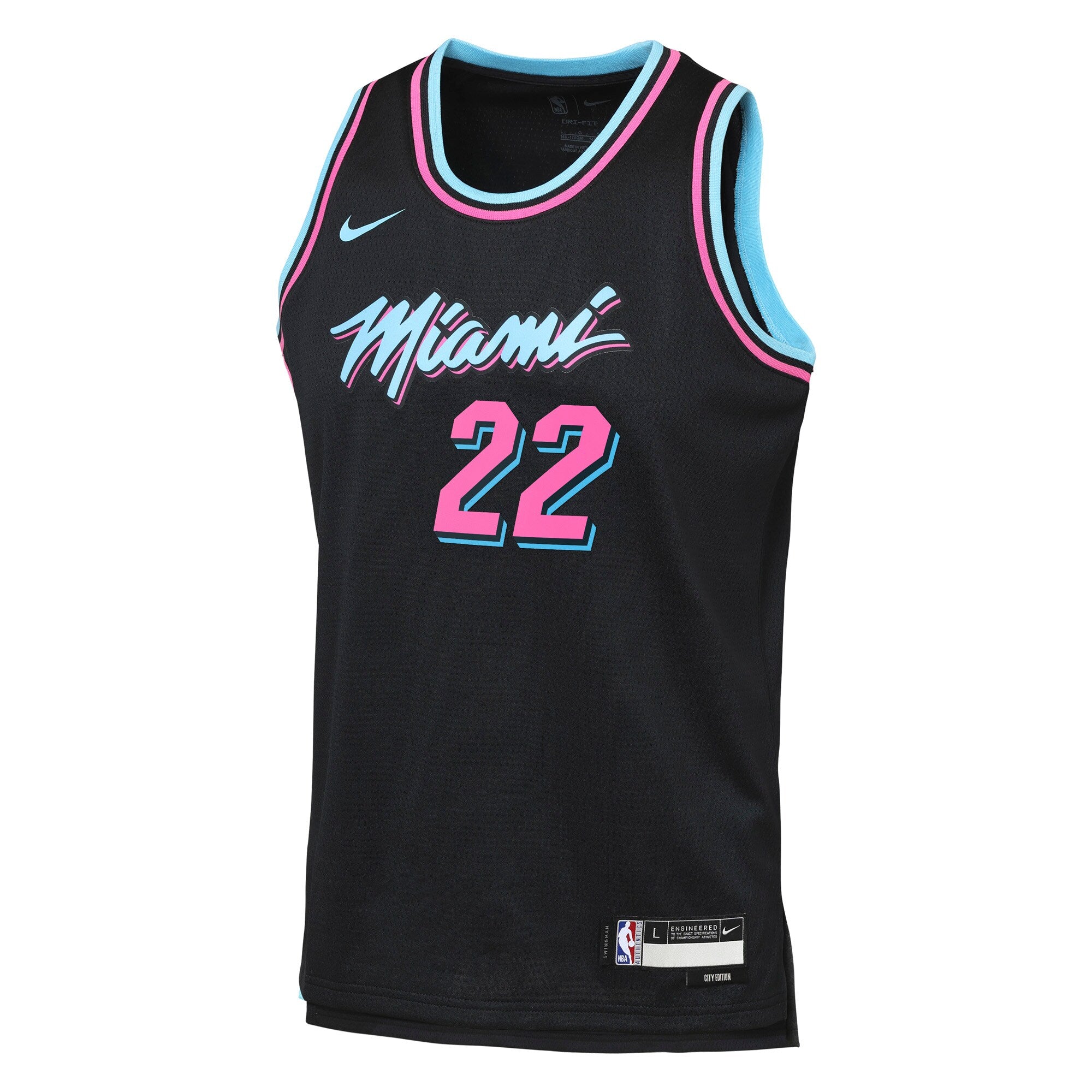 Miami Heat Nike 2025/26 City Edition Swingman Jersey - Black - Andrew Wiggins - Youth NBA Team Jersey Basketball Fan Apparel
