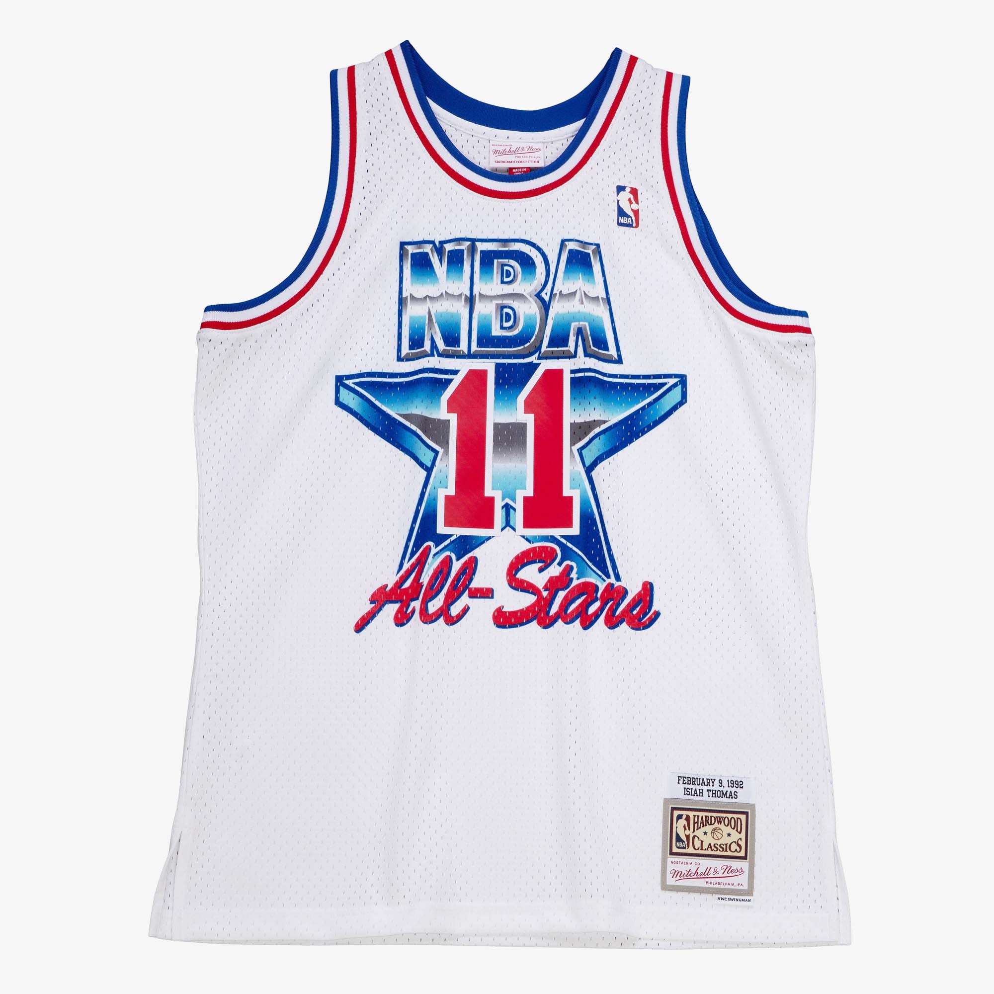 NBA Mitchell & Ness Isiah Thomas 1992 All-Star East Authentic Jersey - White NBA Team Jersey Basketball Fan Apparel