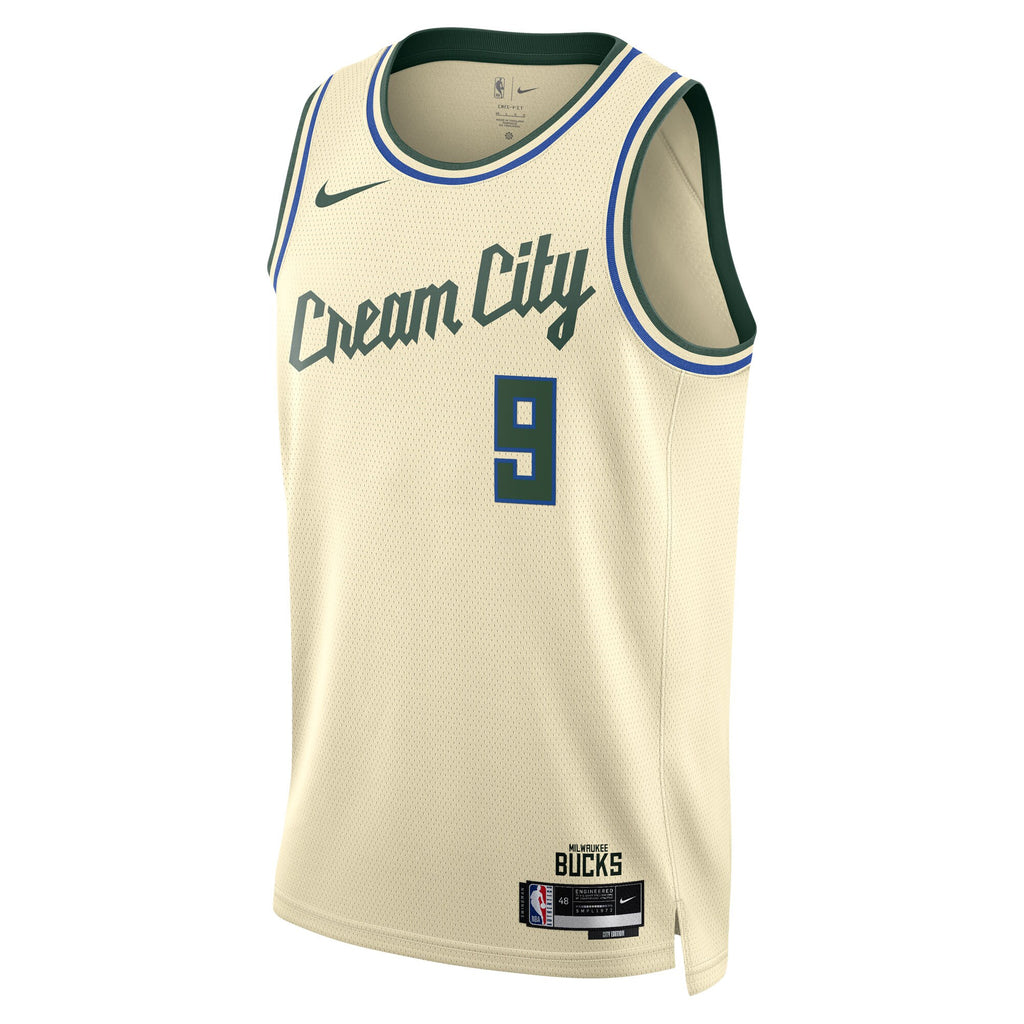 Milwaukee Bucks Nike 2025/26 City Edition Swingman Jersey - Cream - Bobby Portis - Unisex NBA Team Jersey Basketball Fan Apparel
