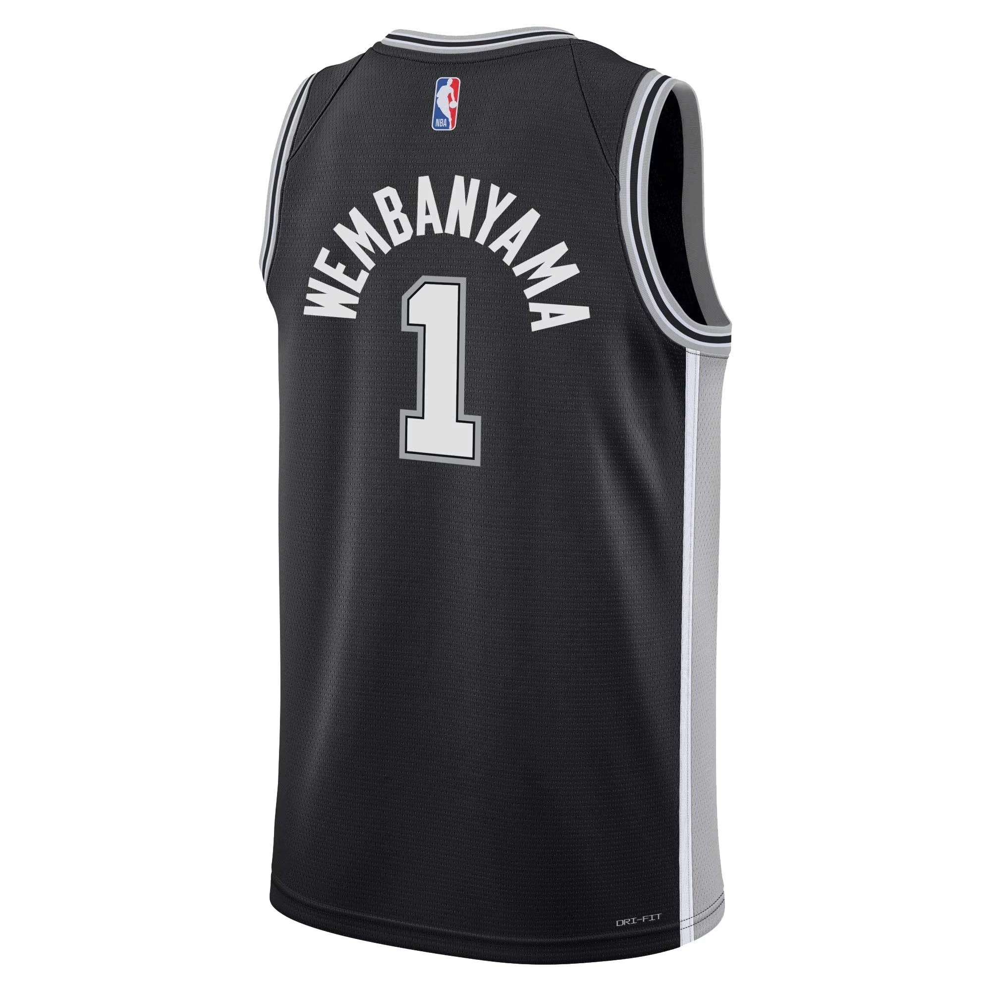 San Antonio Spurs Nike Icon Swingman Jersey - Victor Wembanyama - Youth NBA Team Jersey Basketball Fan Apparel