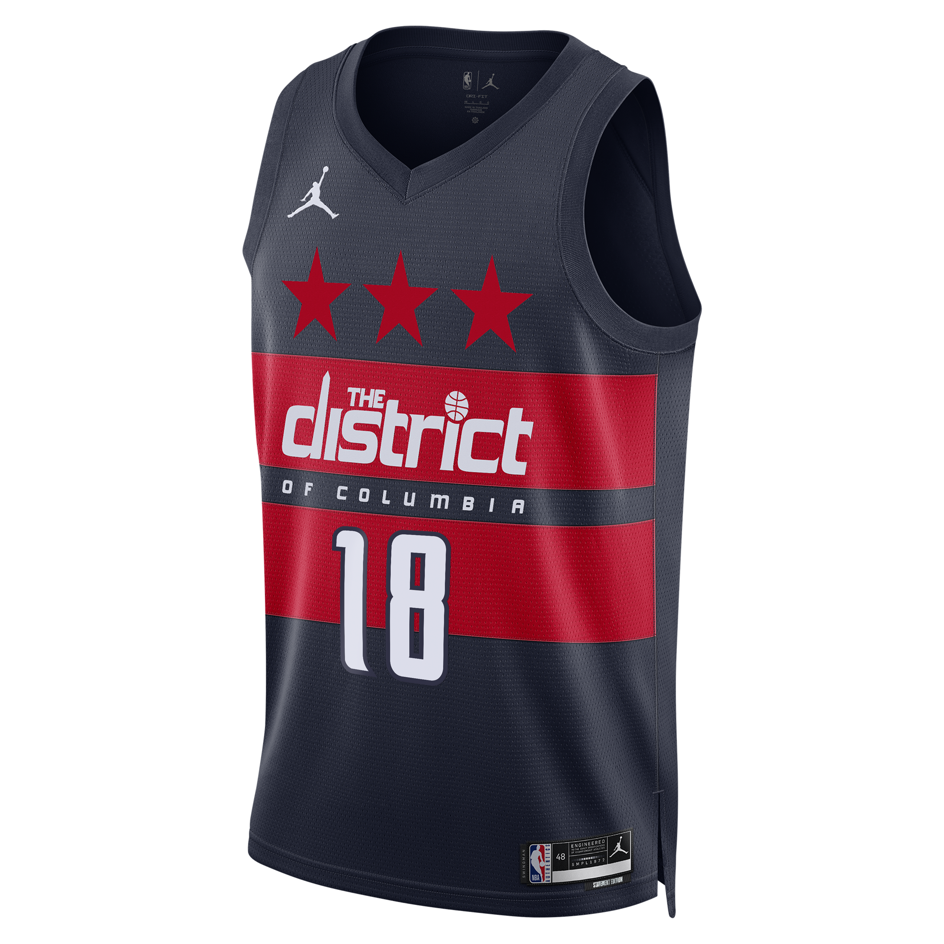 Washington Wizards Jordan Brand Statement Edition Swingman Jersey - Navy - Kyshawn George - Men's NBA Team Jersey Basketball Fan Apparel