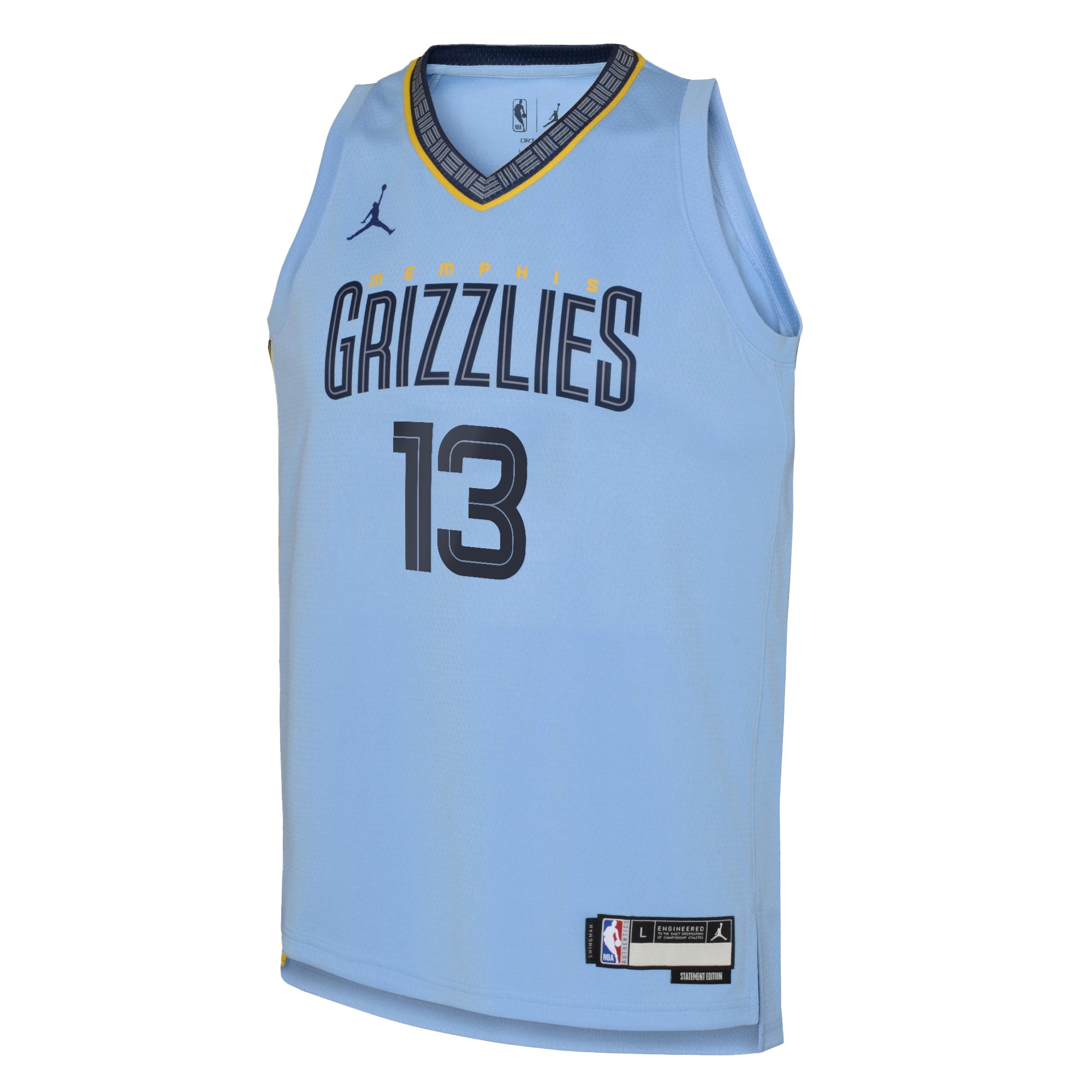 Memphis Grizzlies Jordan Statement Edition Swingman Jersey 22 - Light Blue - Jaren Jackson Jr. - Youth NBA Team Jersey Basketball Fan Apparel