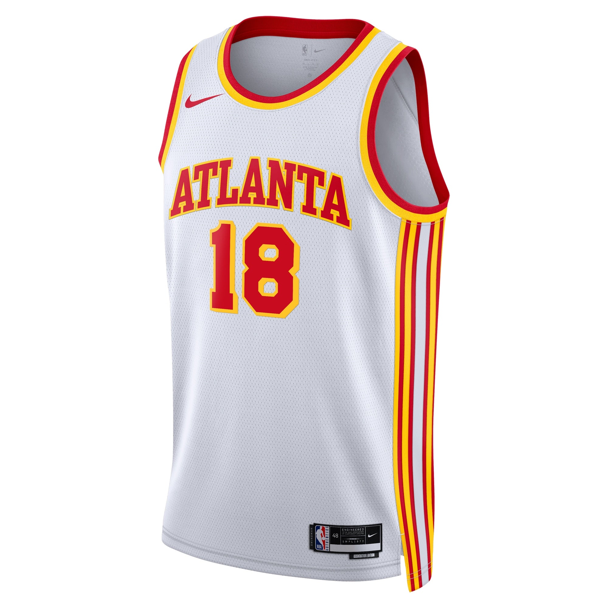 Atlanta Hawks Nike Association Edition Swingman Jersey - White - Mouhamed Gueye - Unisex NBA Team Jersey Basketball Fan Apparel