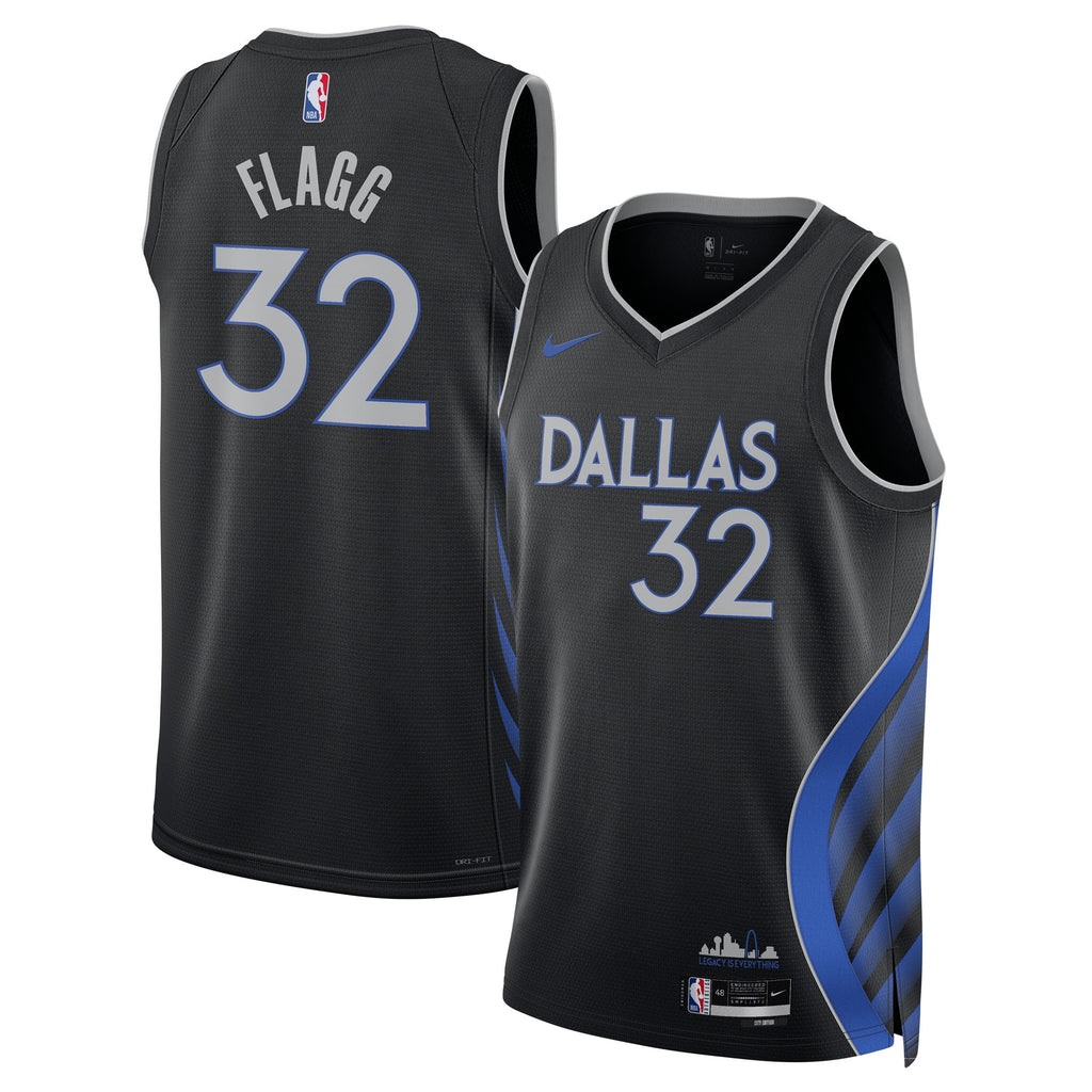 Dallas Mavericks Nike 2025/26 City Edition Swingman Jersey - Black - Cooper Flagg - Unisex NBA Team Jersey Basketball Fan Apparel