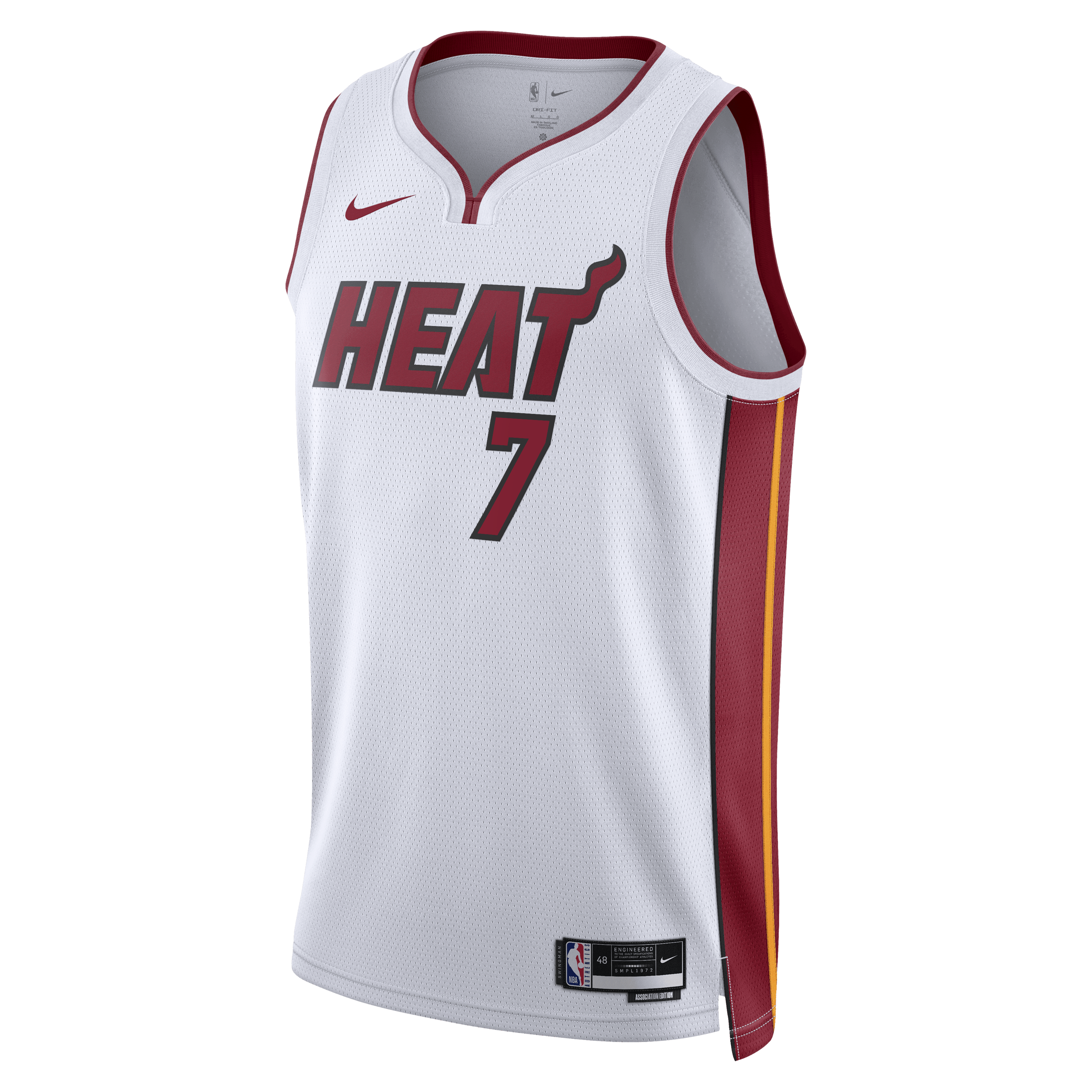 Miami Heat Nike Association Edition Swingman Jersey - White - Giannis Antetokounmpo - Unisex NBA Team Jersey Basketball Fan Apparel