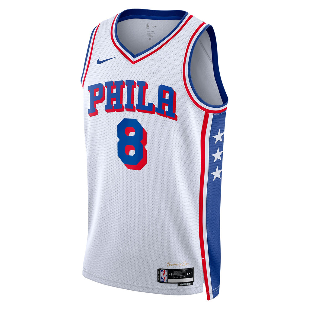 Philadelphia 76ers Nike Association Edition Swingman Jersey - White - Paul George - Unisex NBA Team Jersey Basketball Fan Apparel