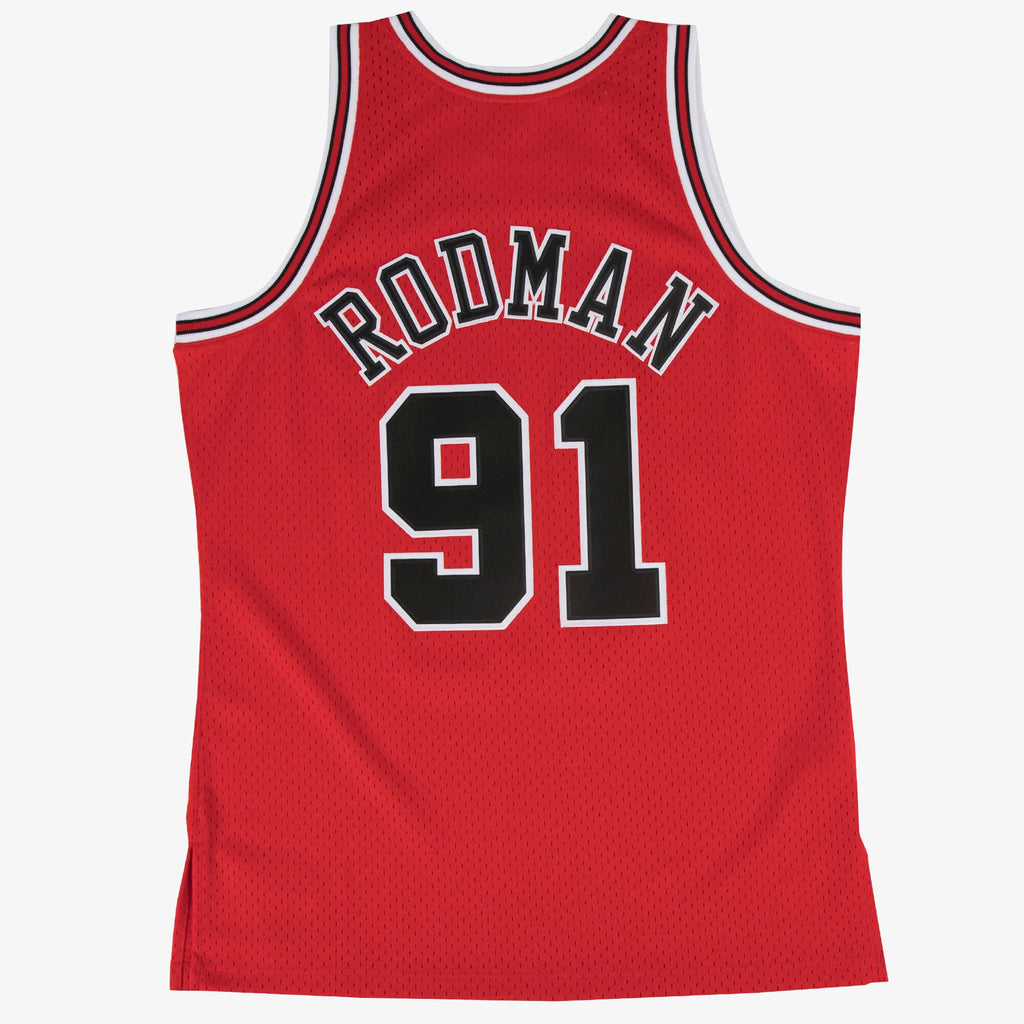 Chicago Bulls Mitchell & Ness Swingman Jersey Road Dennis Rodman 1997-98 NBA Team Jersey Basketball Fan Apparel