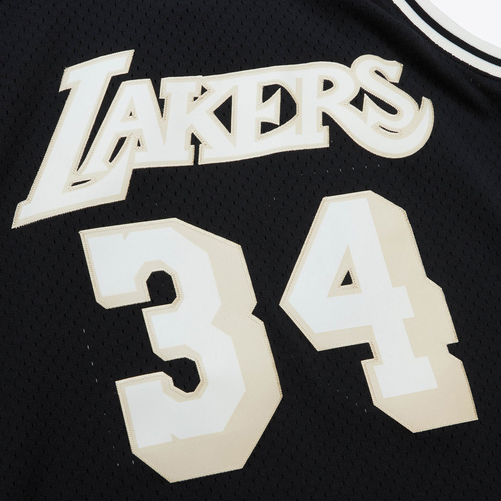 Los Angeles Lakers Mitchell & Ness Off Court Swingman Jersey Shaquille O'Neal 1996 NBA Team Jersey Basketball Fan Apparel