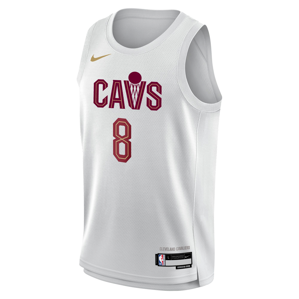 Cleveland Cavaliers Nike Association Edition Swingman Jersey - White - Dennis Schröder - Youth NBA Team Jersey Basketball Fan Apparel