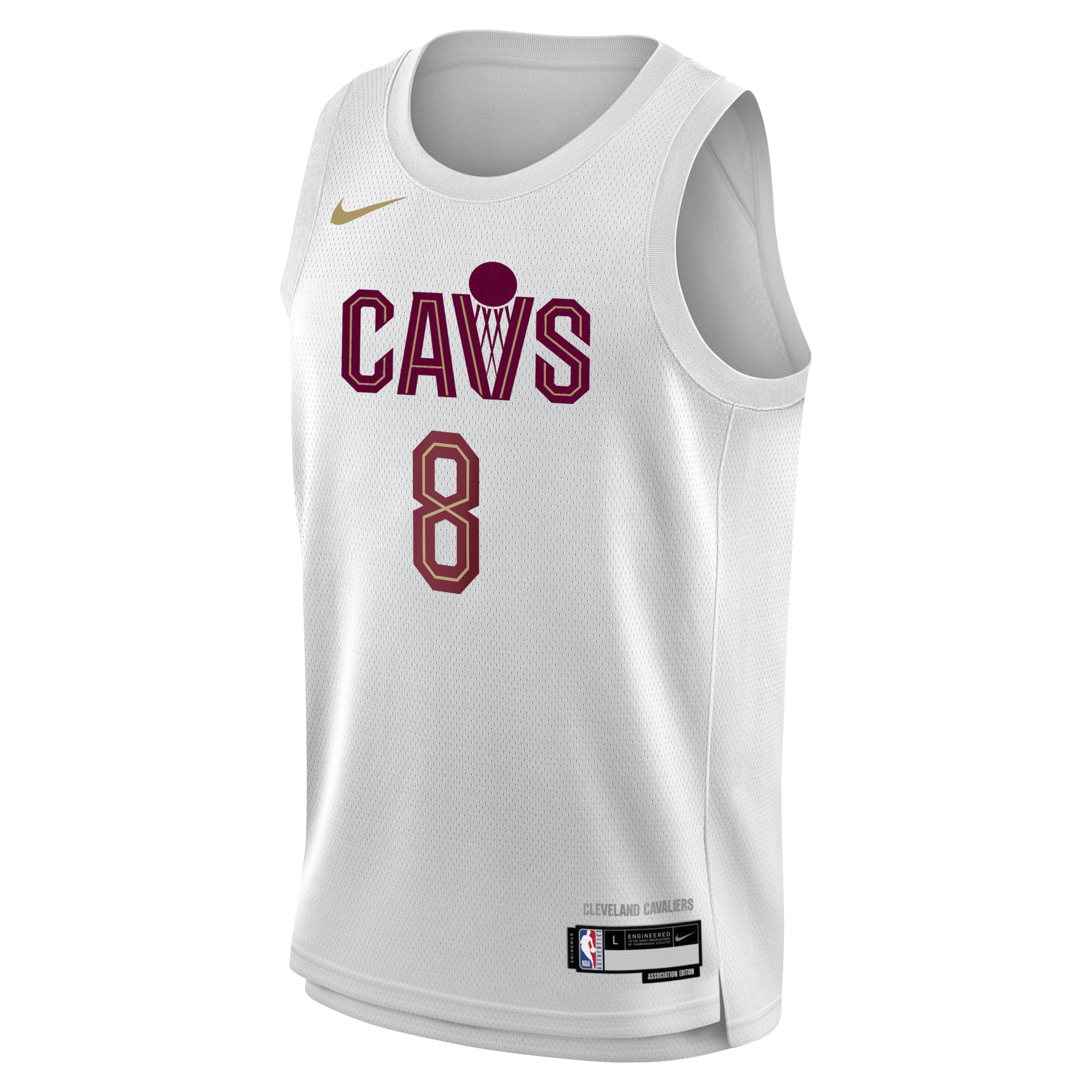 Cleveland Cavaliers Nike Association Edition Swingman Jersey - White - Dennis Schröder - Youth NBA Team Jersey Basketball Fan Apparel