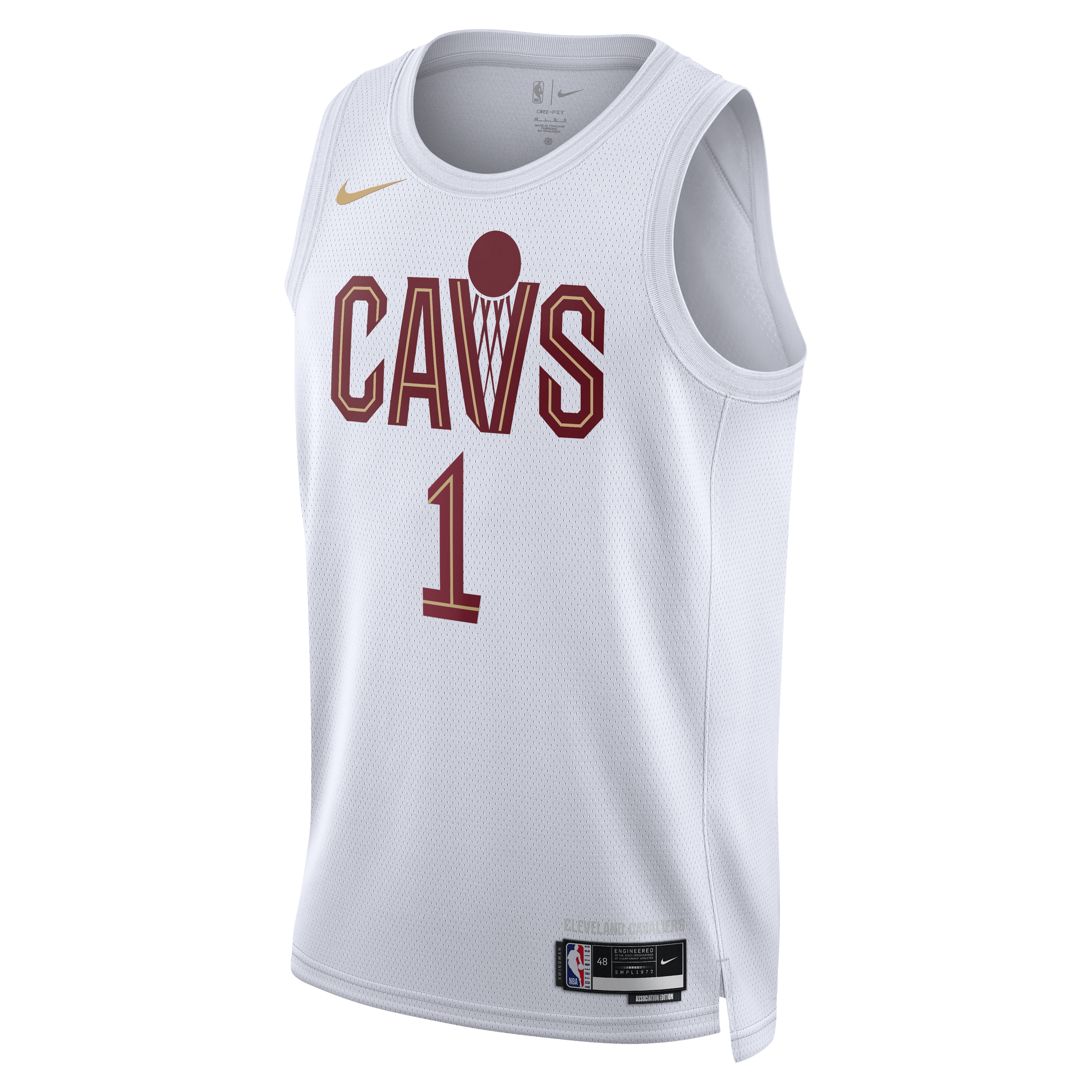Cleveland Cavaliers Nike Association Edition Swingman Jersey - White - James Harden - Unisex NBA Team Jersey Basketball Fan Apparel