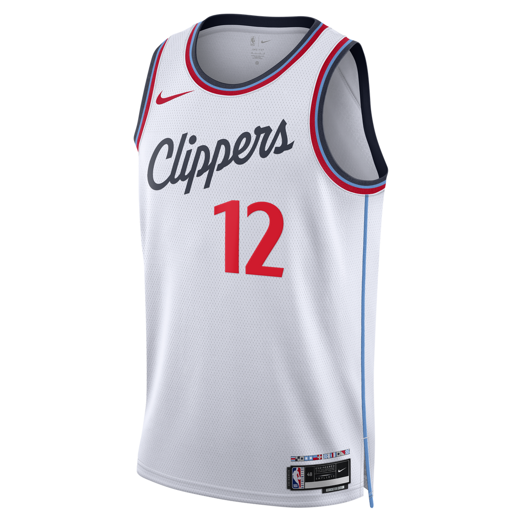 Los Angeles Clippers Nike Replica Association Edition Swingman Jersey - White - Nick Martinelli - Unisex NBA Team Jersey Basketball Fan Apparel