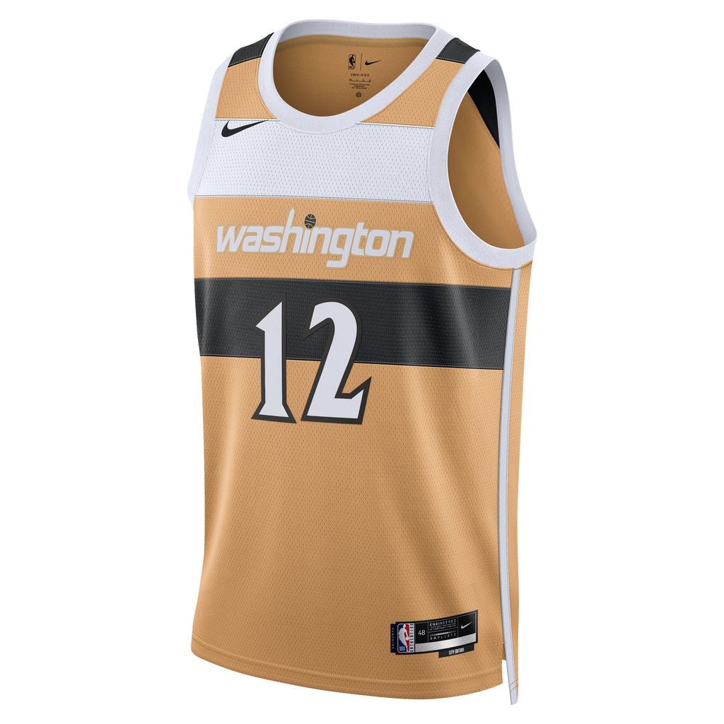 Washington Wizards Nike 2025/26 City Edition Swingman Jersey - Tan - Tre Johnson III - Unisex NBA Team Jersey Basketball Fan Apparel