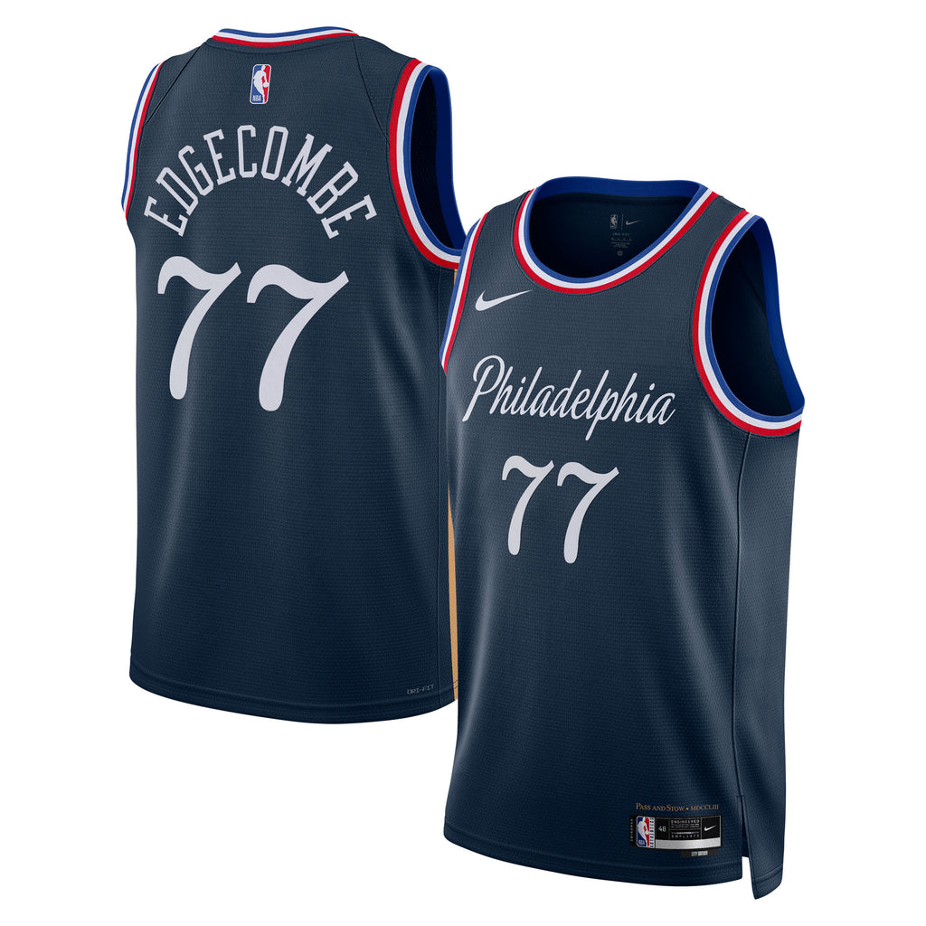 Philadelphia 76ers Nike 2025/26 City Edition Swingman Jersey - Navy - VJ Edgecombe - Unisex NBA Team Jersey Basketball Fan Apparel