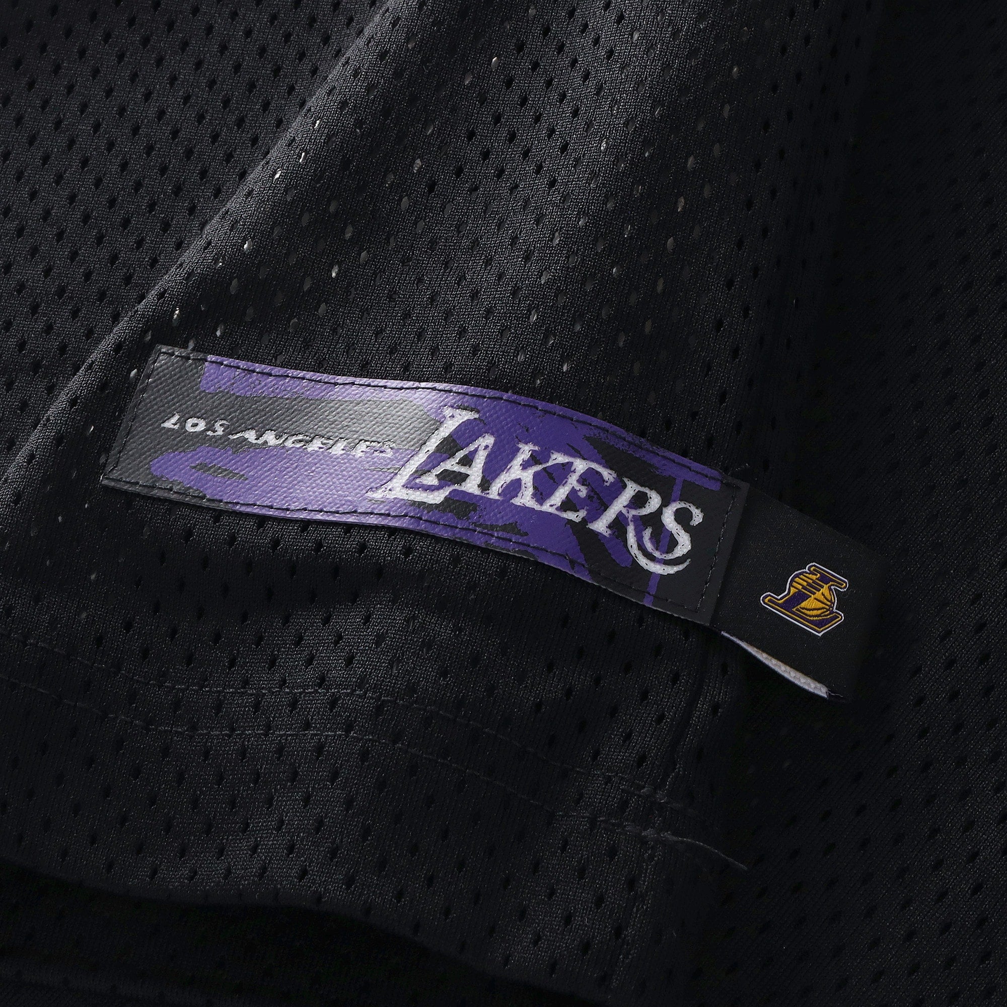 Los Angeles Lakers Nike Courtside Football Jersey - Black - Men's NBA Team Jersey Basketball Fan Apparel