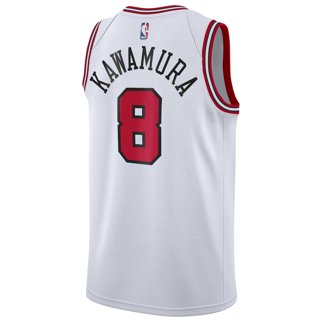 Chicago Bulls Nike Association Edition Swingman Jersey - White - Yuki Kawamura - Youth NBA Team Jersey Basketball Fan Apparel