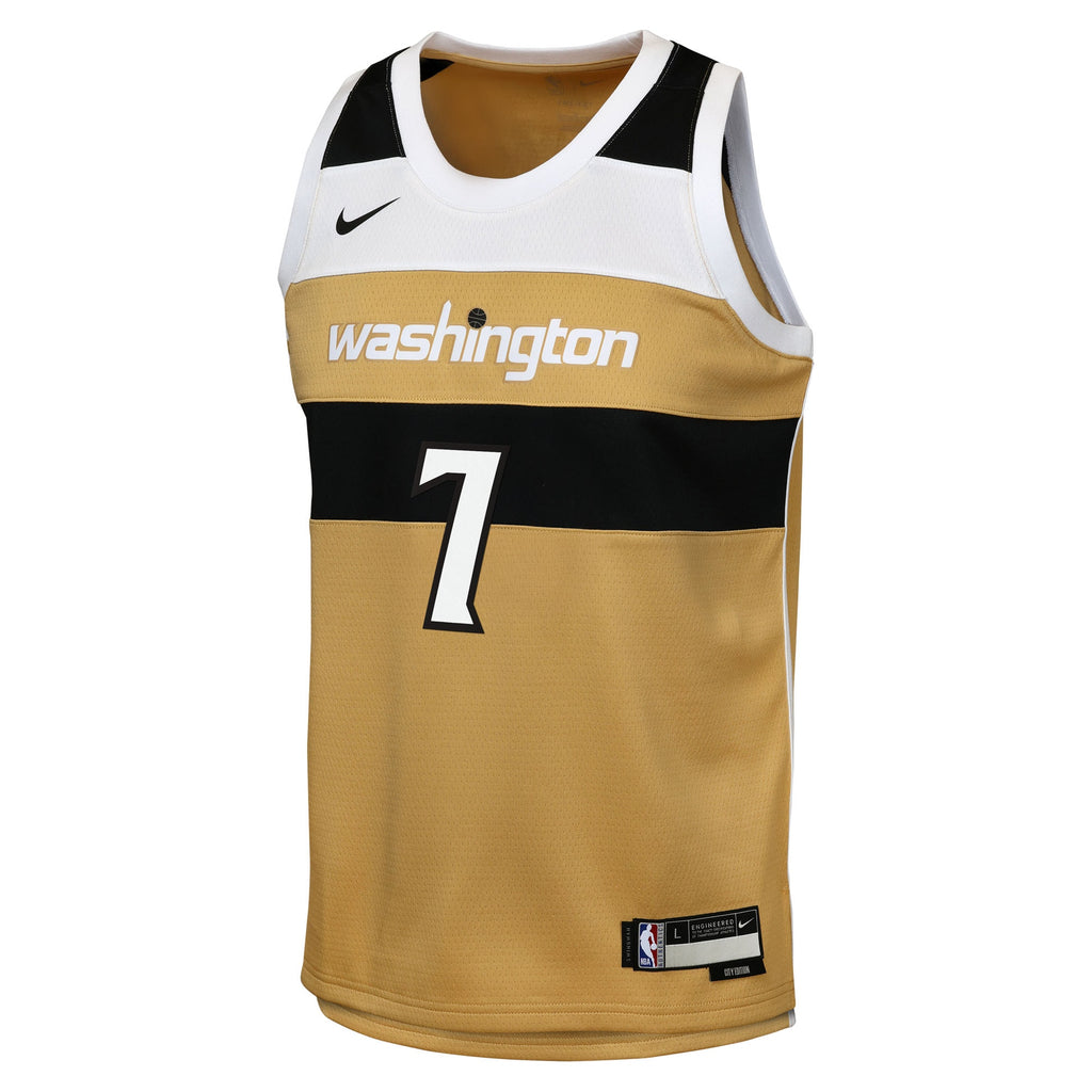 Washington Wizards Nike 2025/26 City Edition Swingman Jersey - Tan - Carlton Carrington - Youth NBA Team Jersey Basketball Fan Apparel