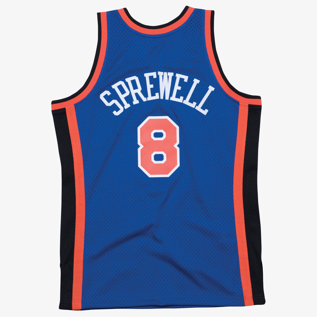 New York Knicks Mitchell & Ness Swingman Jersey Road Latrell Sprewell 1998-99 NBA Team Jersey Basketball Fan Apparel